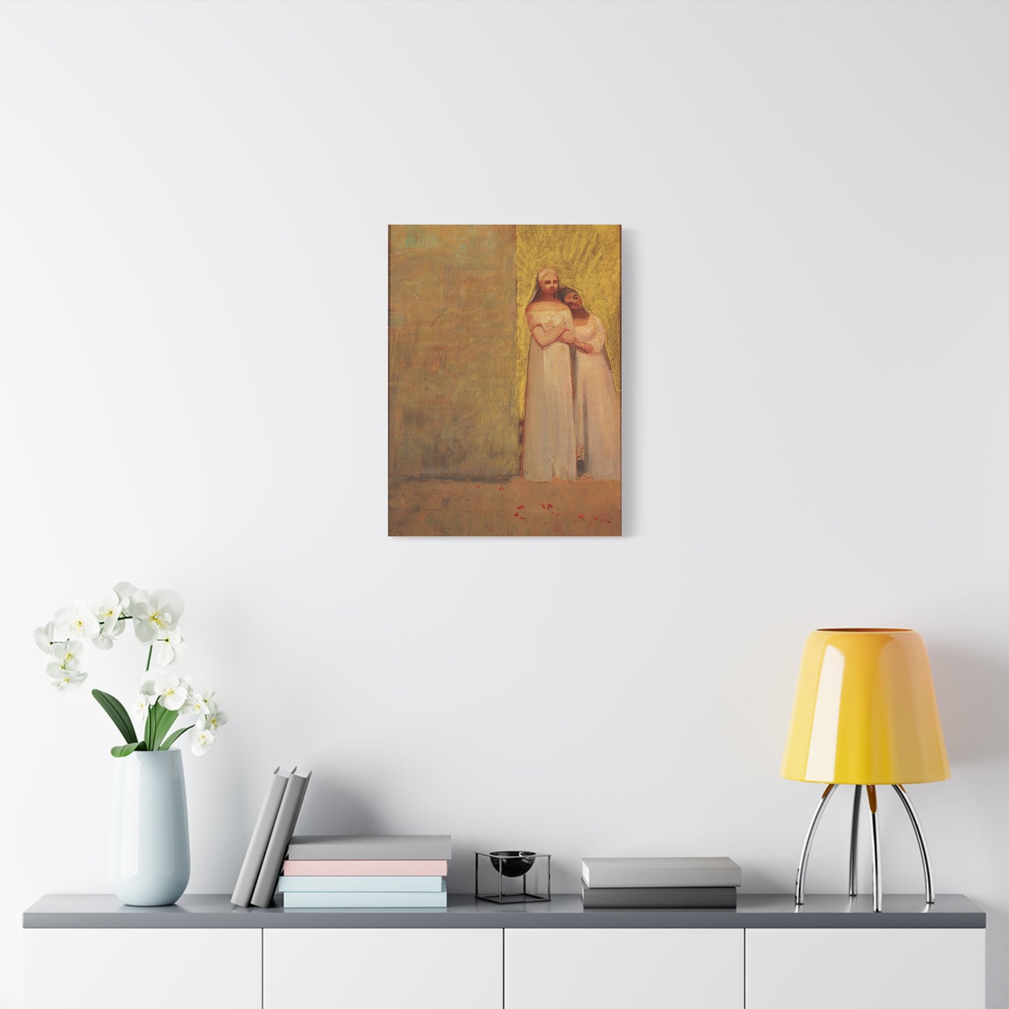 The Two Graces by Odilon Redon Matte Canvas Wall Art Print