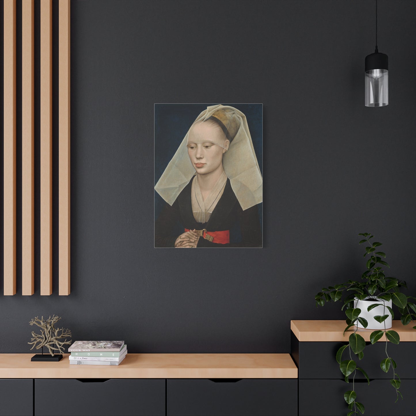 Portrait of a Lady by Rogier van der Weyden Matte Canvas Wall Art