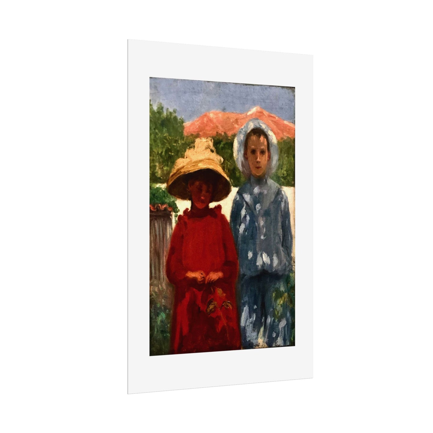 Portrait of the painter's sons by António Carneiro Wall Art Print