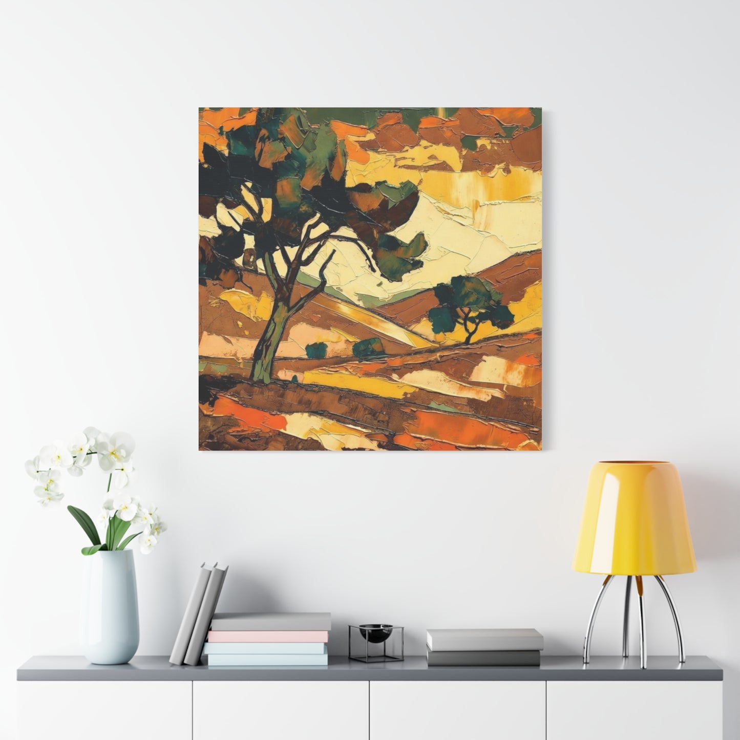 Abstract Autumn Landscape Canvas
