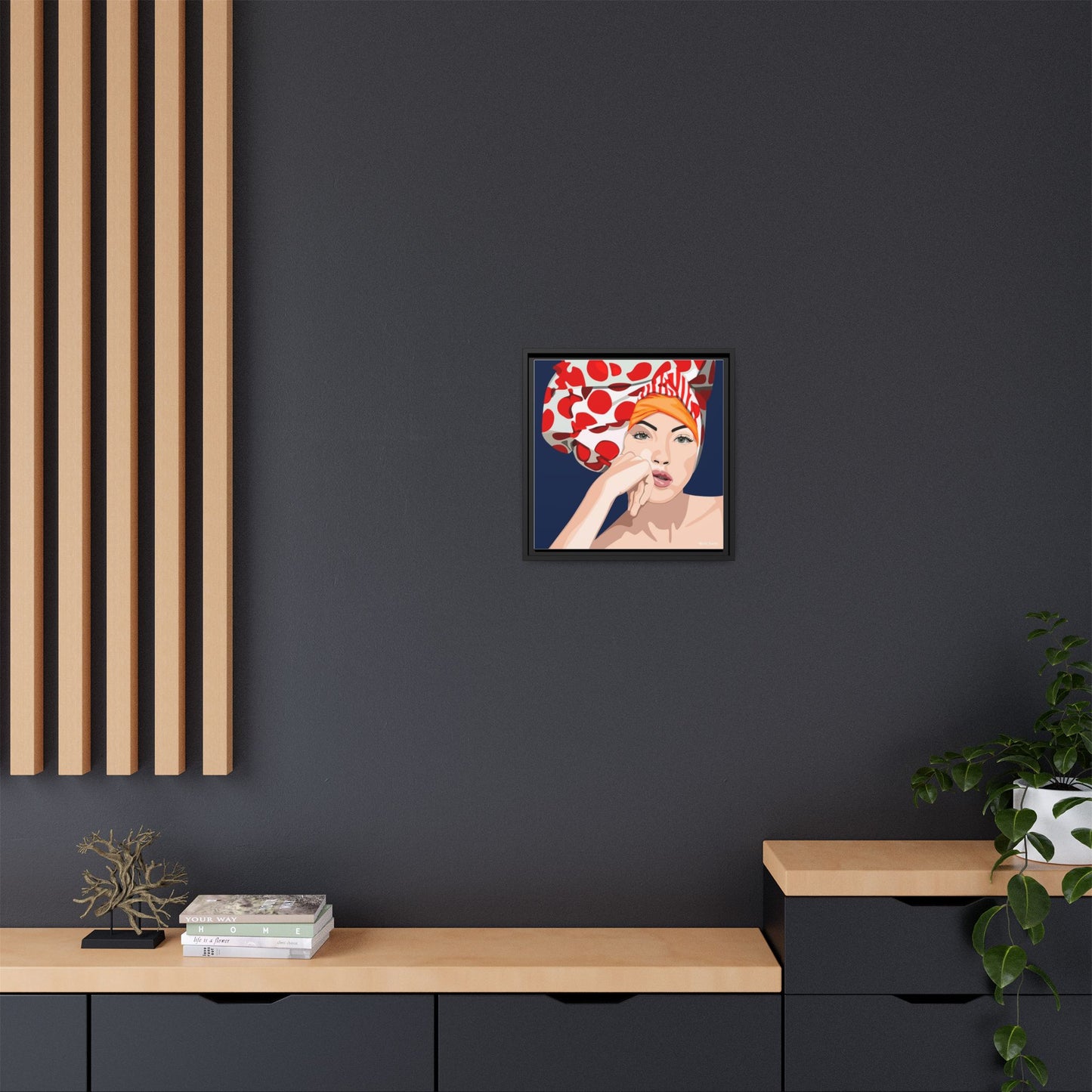 Vivid 20 by Orit Fuchs Pop Art Matte Canvas Framed Wall Art Print