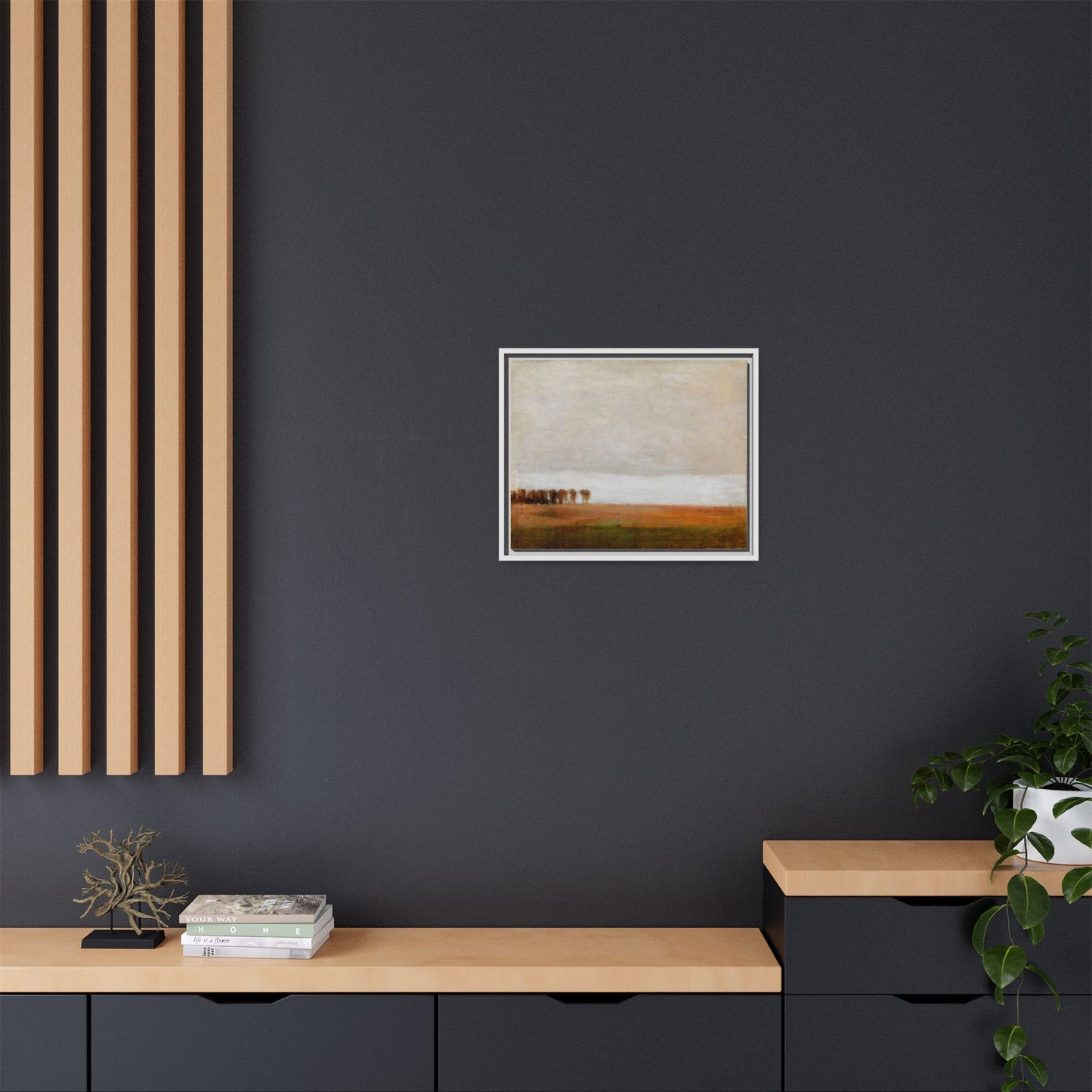 View of Jaegersborg Allé, North of Copenhagen by Vilhelm Hammershøi Framed Matte Canvas Wall Art Print