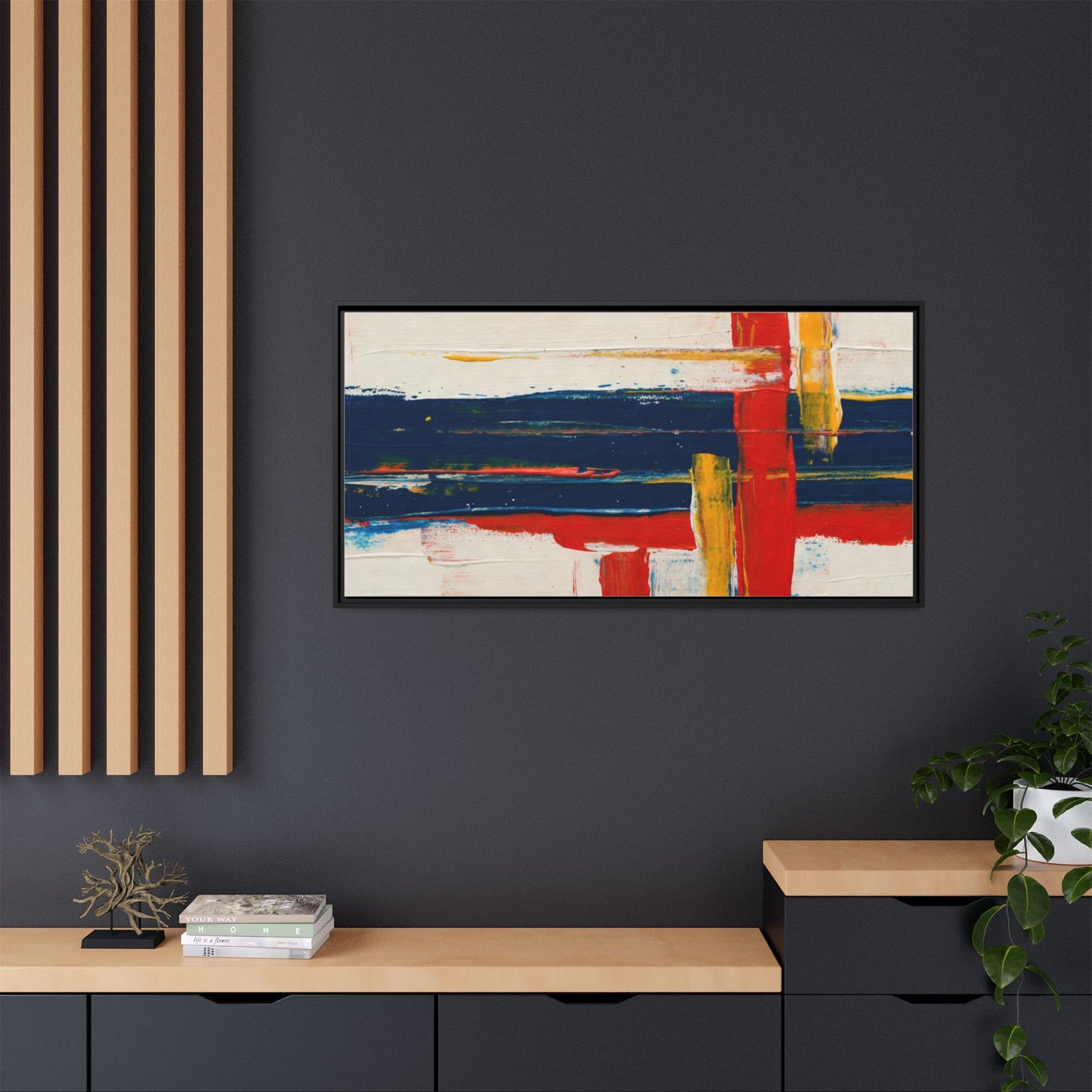 Matte Canvas, Framed (Multi-color)