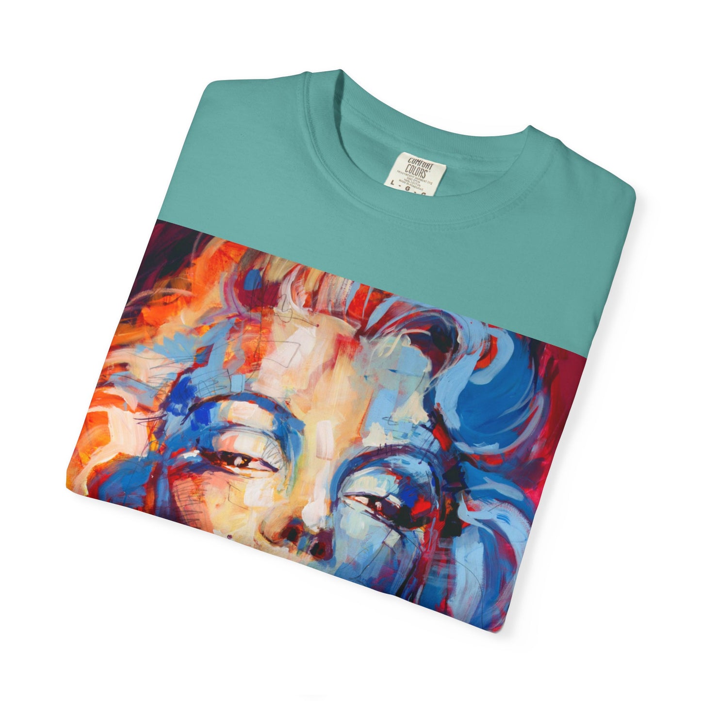 Artistic Pop Portrait T-Shirt — Colorful Marilyn-Inspired Graphic Tee