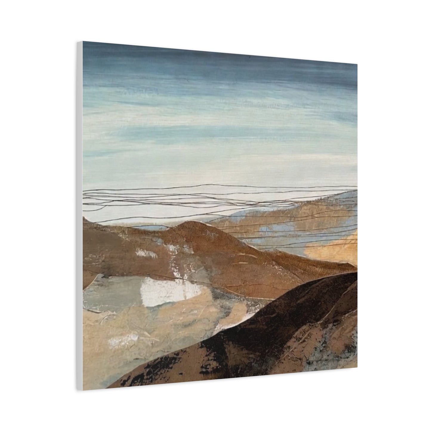 Abstract Landscape Matte Canvas Wall Art — Stretched 1.25"