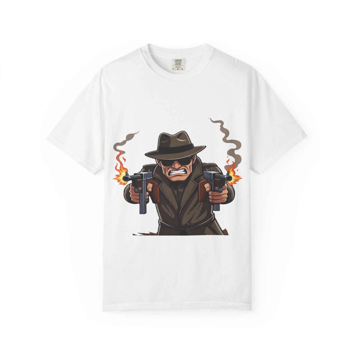 Vintage Gangster Shooter T-Shirt – Retro Mobster Graphic Tee