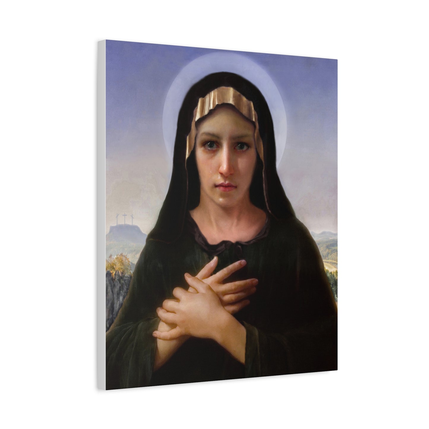 Virgo Solitudinis by William Adolphe Bouguereau Matte Canvas Print Wall Art