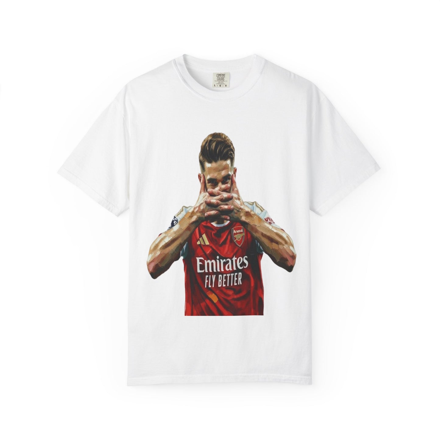 Soccer Celebration T-Shirt — Emirates 'Fly Better' Jersey Design