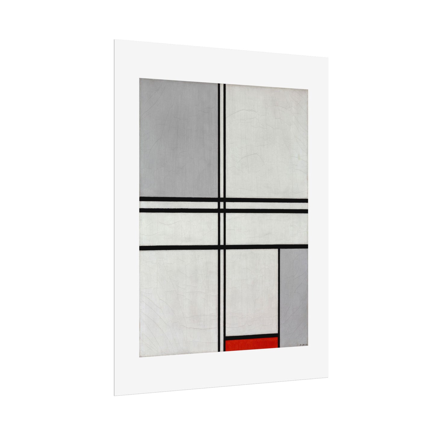 Composition (No. 1) by Piet Mondrian Abstract  Wall Art Print