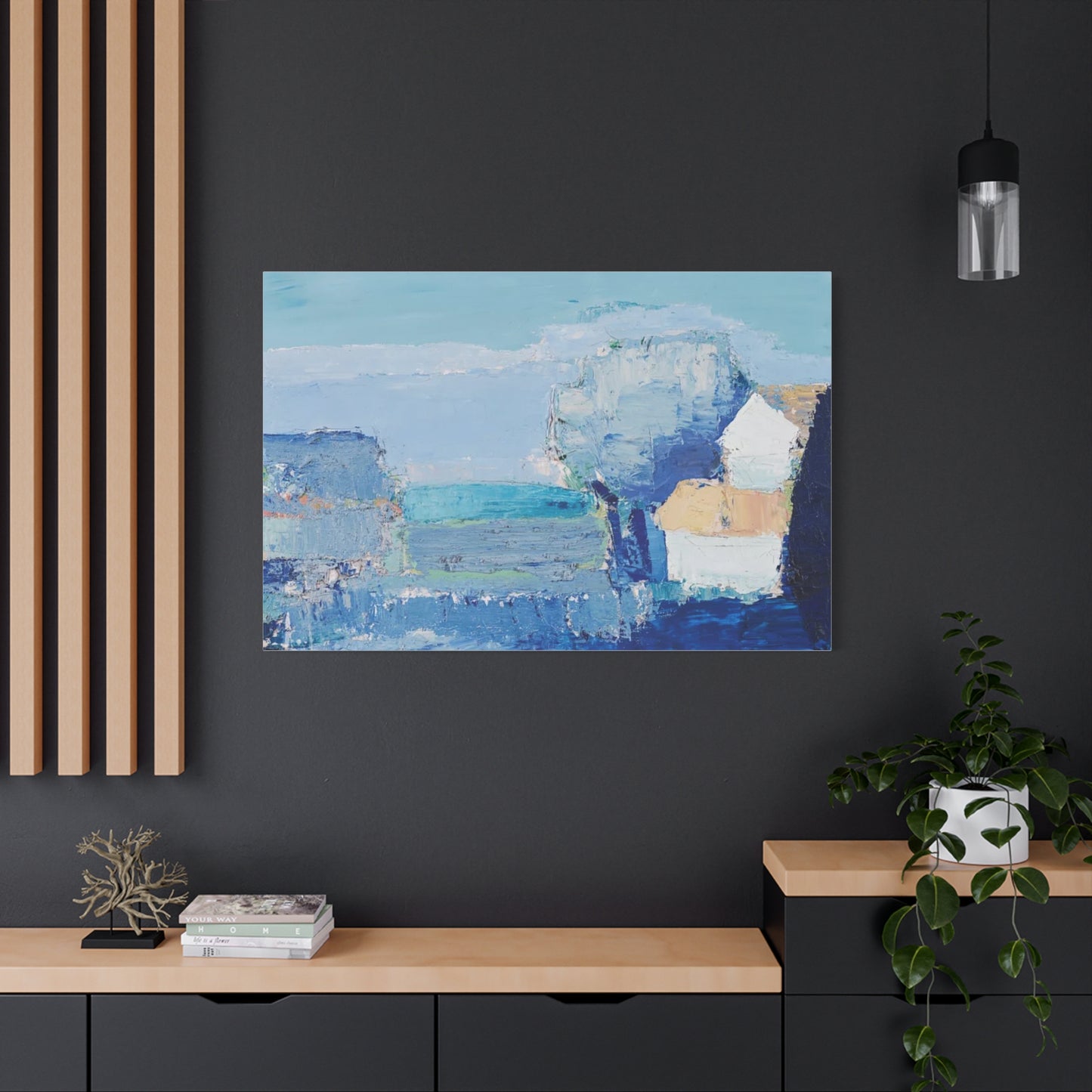 Paysage de Provence by Nicolas de Staël Matte Stretched Wall Art Print