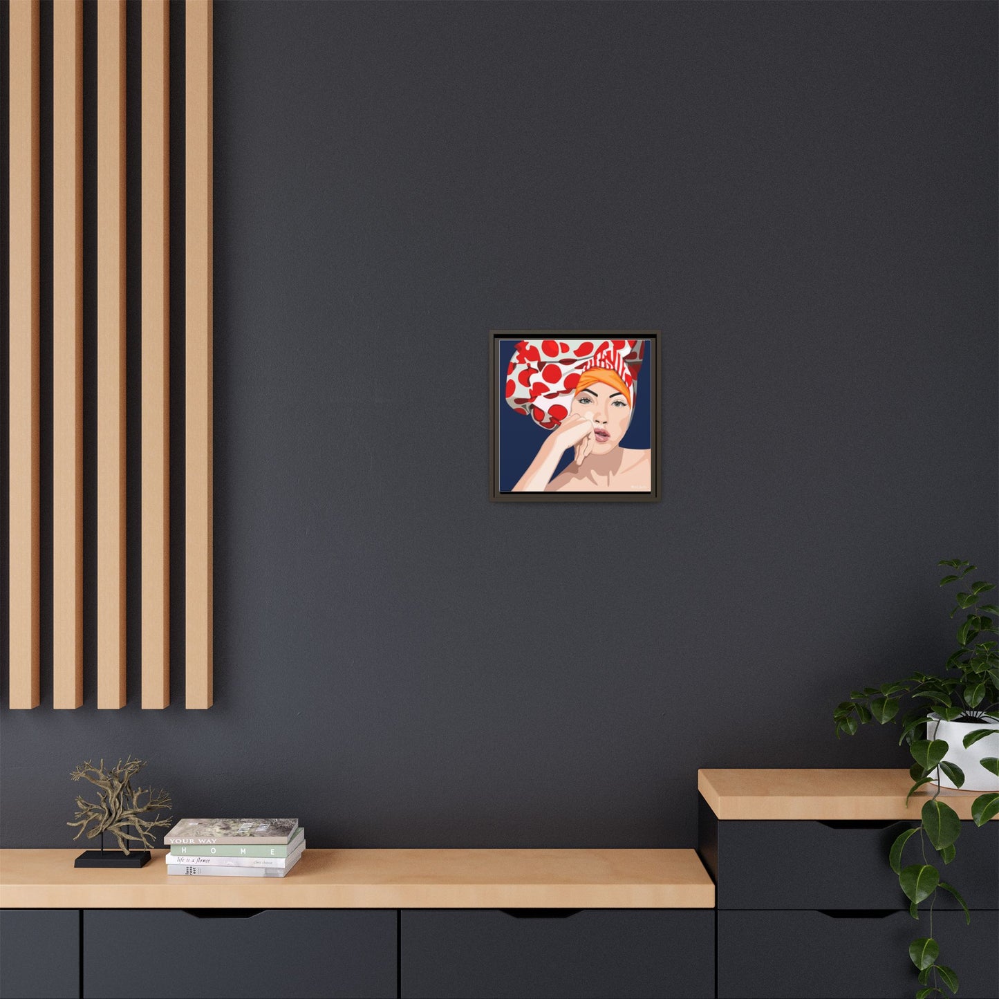 Vivid 20 by Orit Fuchs Pop Art Matte Canvas Framed Wall Art Print