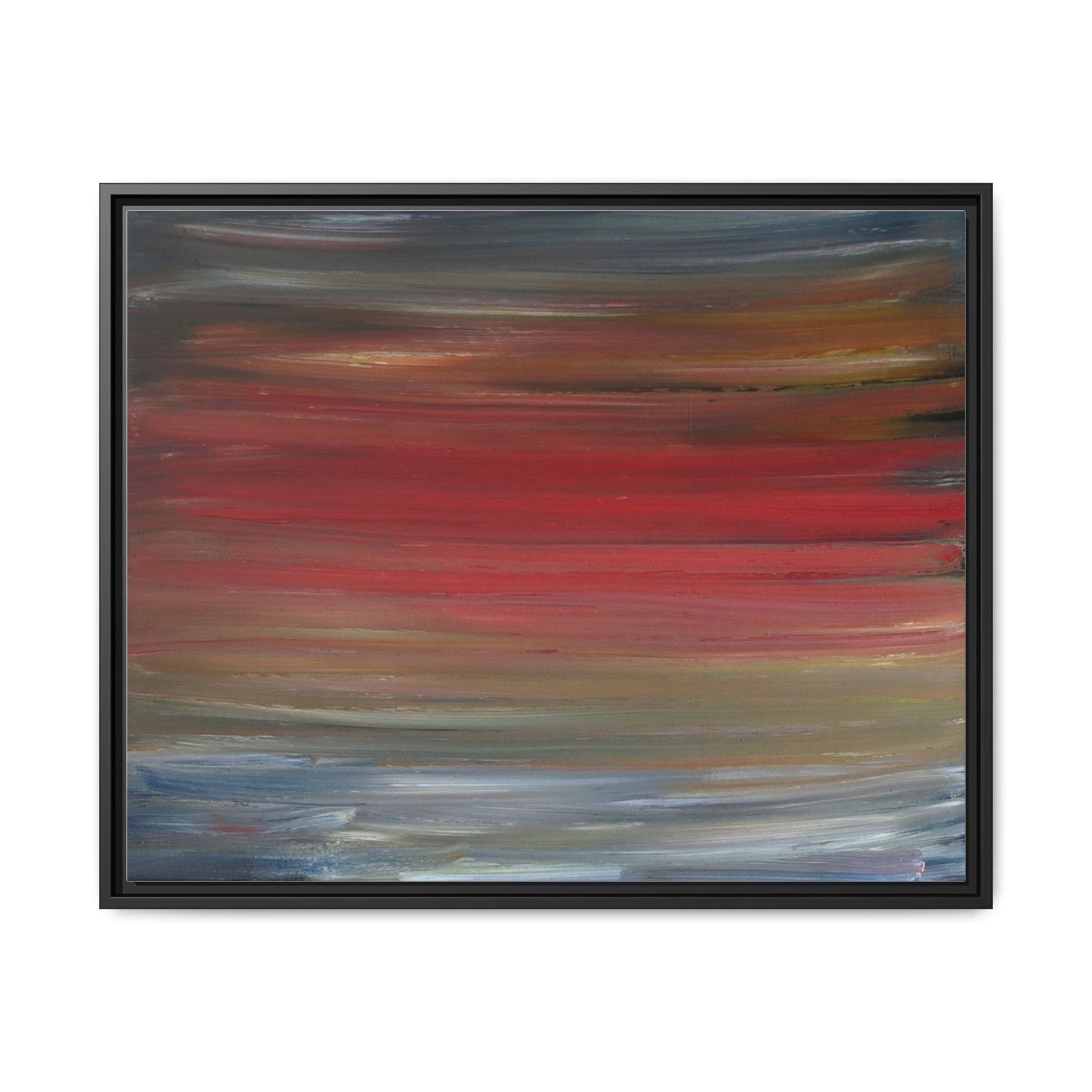 Misty morning by Norman Barrett Framed Matte Canvas Wall Art