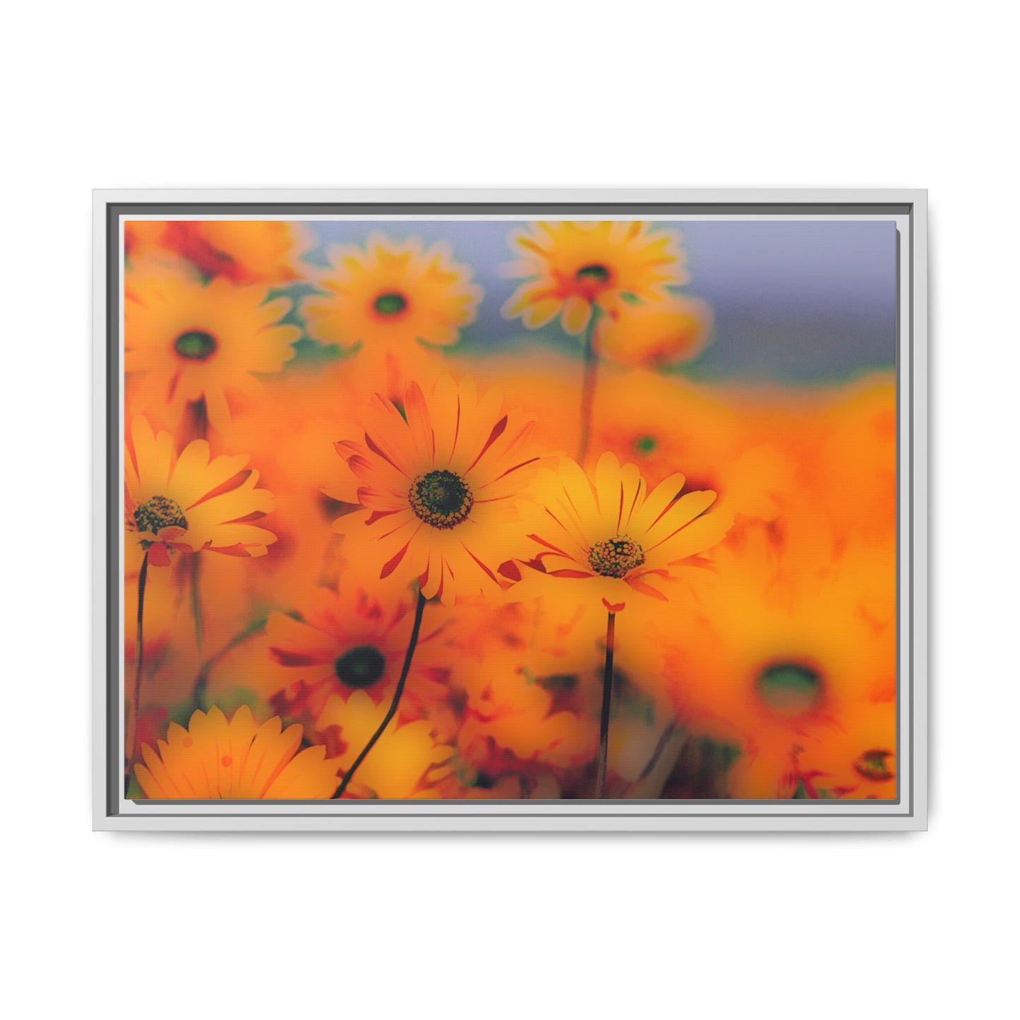 Bee Garden by Norman Barrett Framed Matte Canvas Wall Art Print