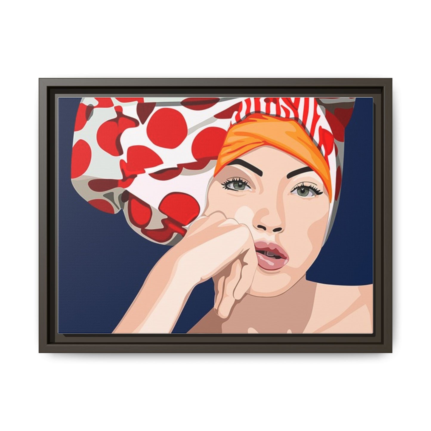 Vivid 20 by Orit Fuchs Pop Art Matte Canvas Framed Wall Art Print