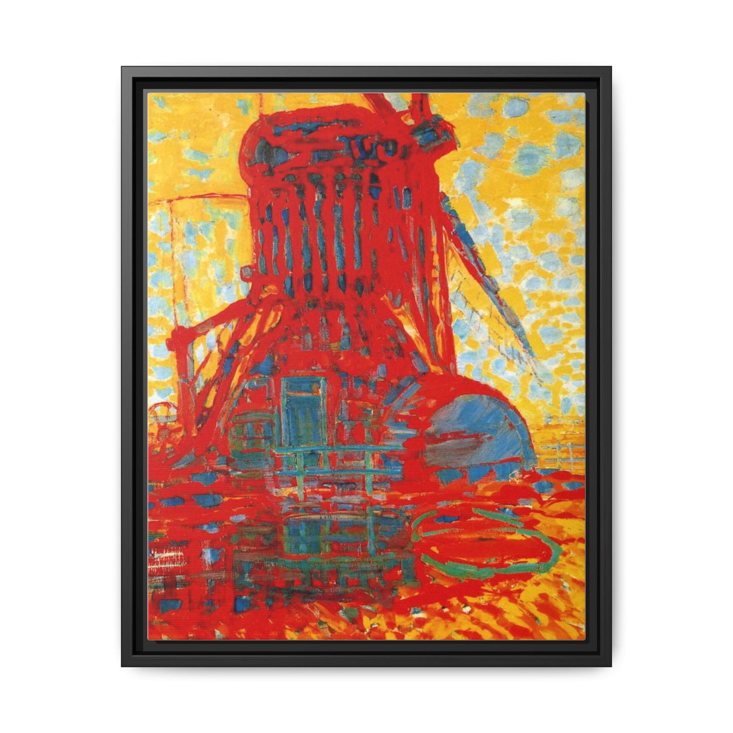 Mill by Sunlight by Piet Mondrian Matte Framed Canvas Wall Art Print
