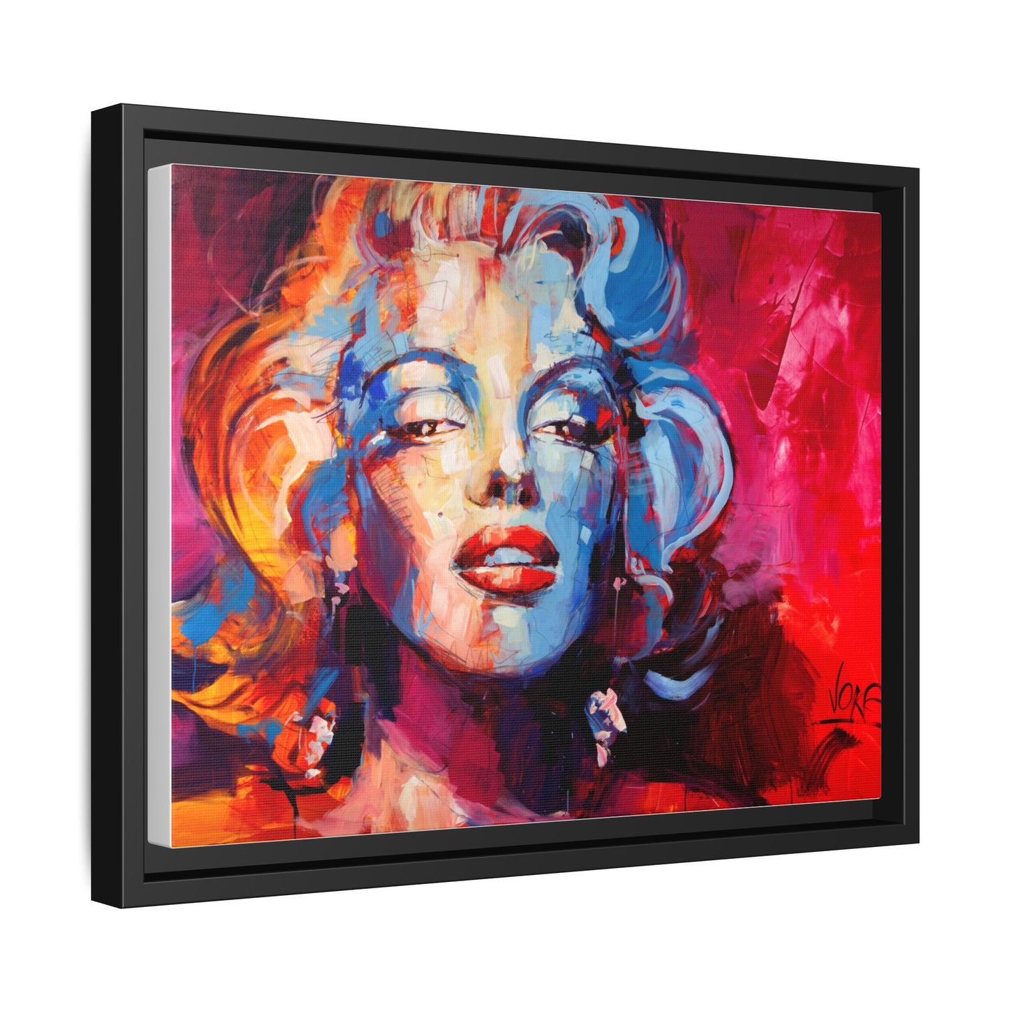 Marilyn Monroe attributed to Voke Matte Canvas Framed Wall Art