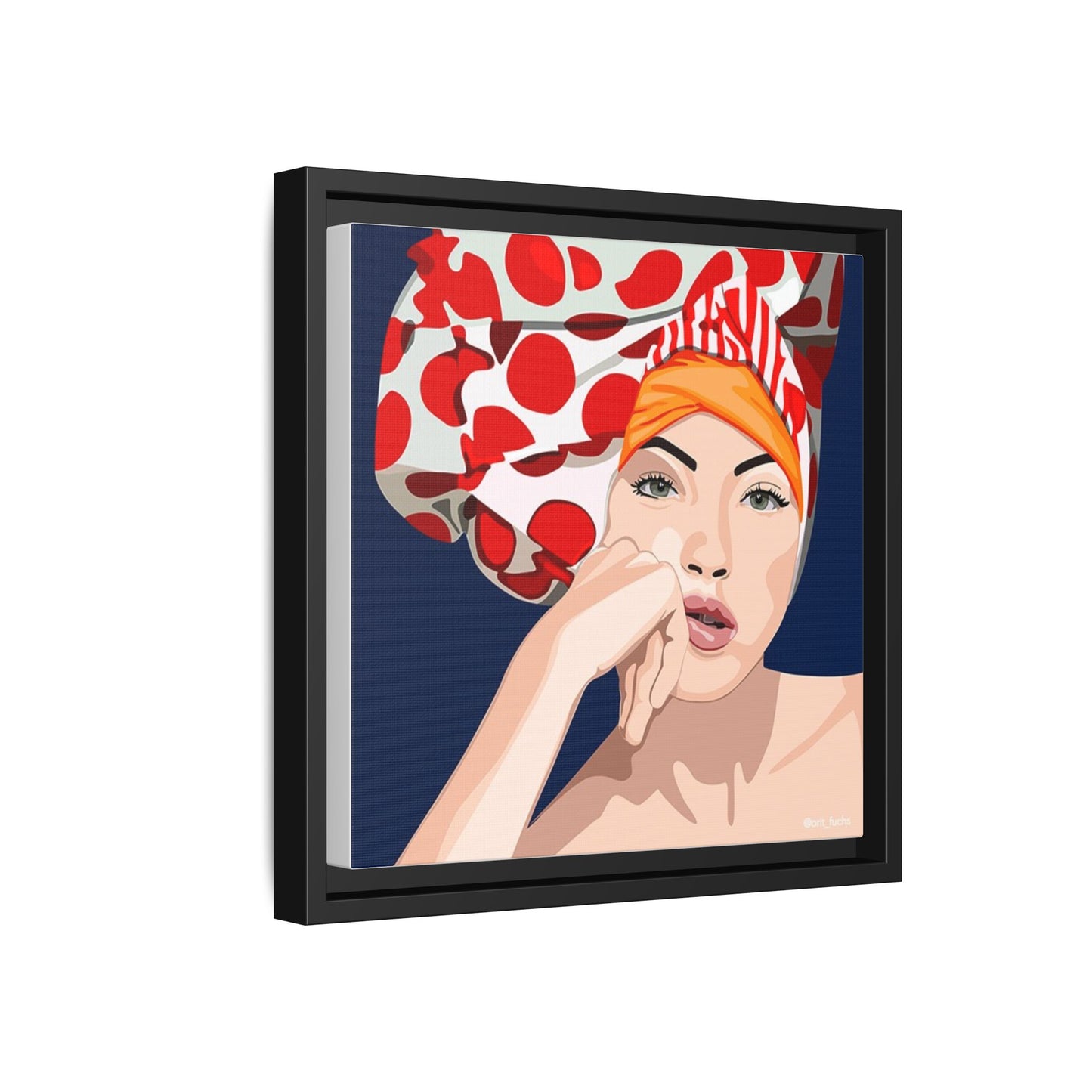 Vivid 20 by Orit Fuchs Pop Art Matte Canvas Framed Wall Art Print