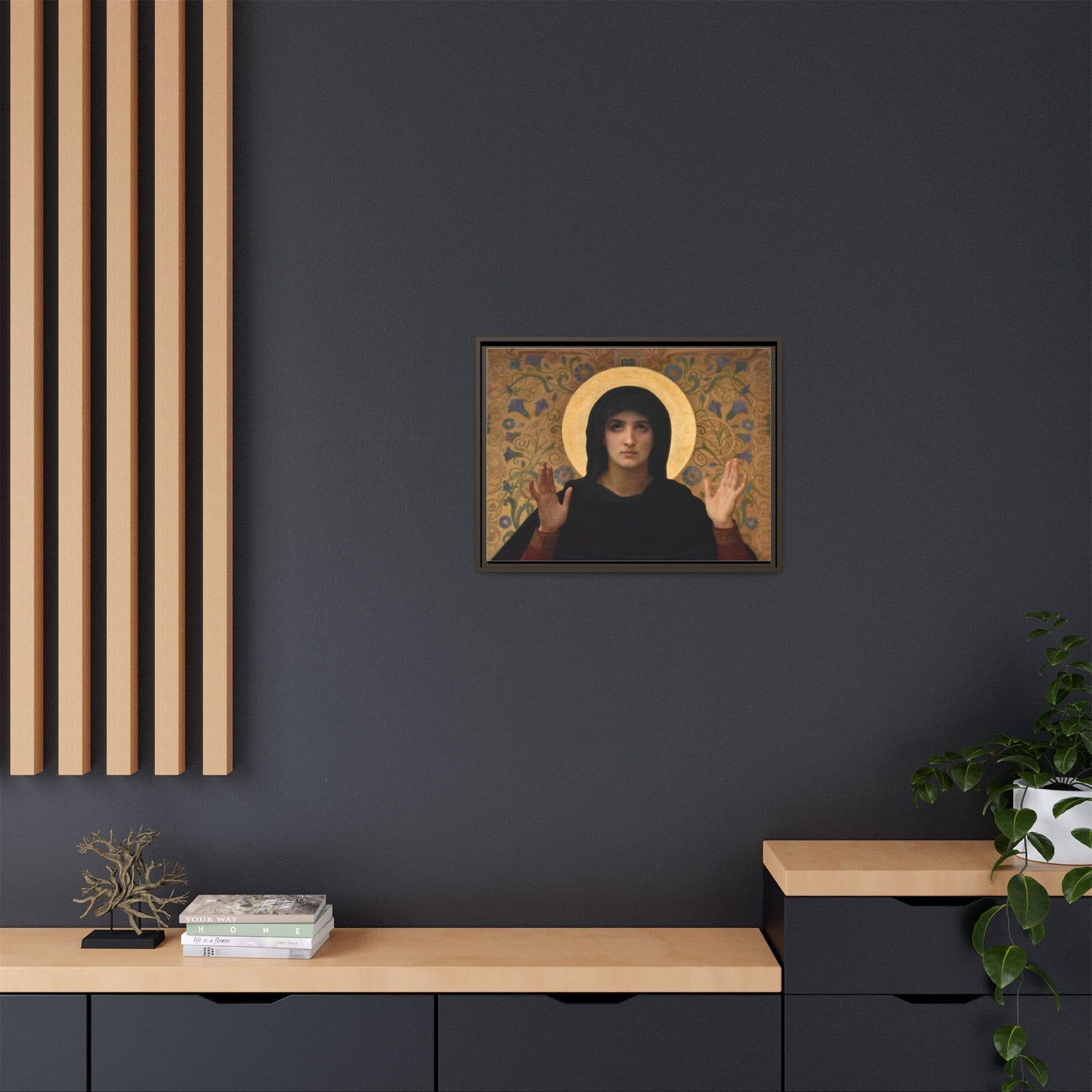 La Vierge consolatrice by William Adolphe Bouguereau Framed Matte Canvas Wall Art