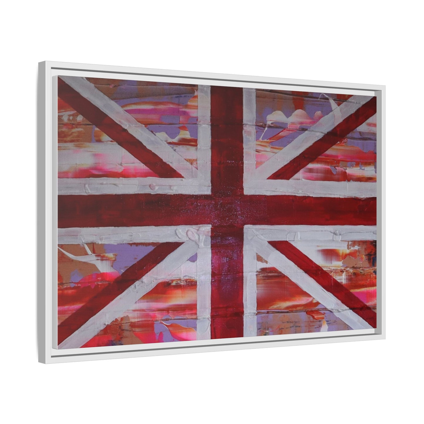 Union Jack is back! by Norman Barrett Framed Matte Canvas Print Wall Art