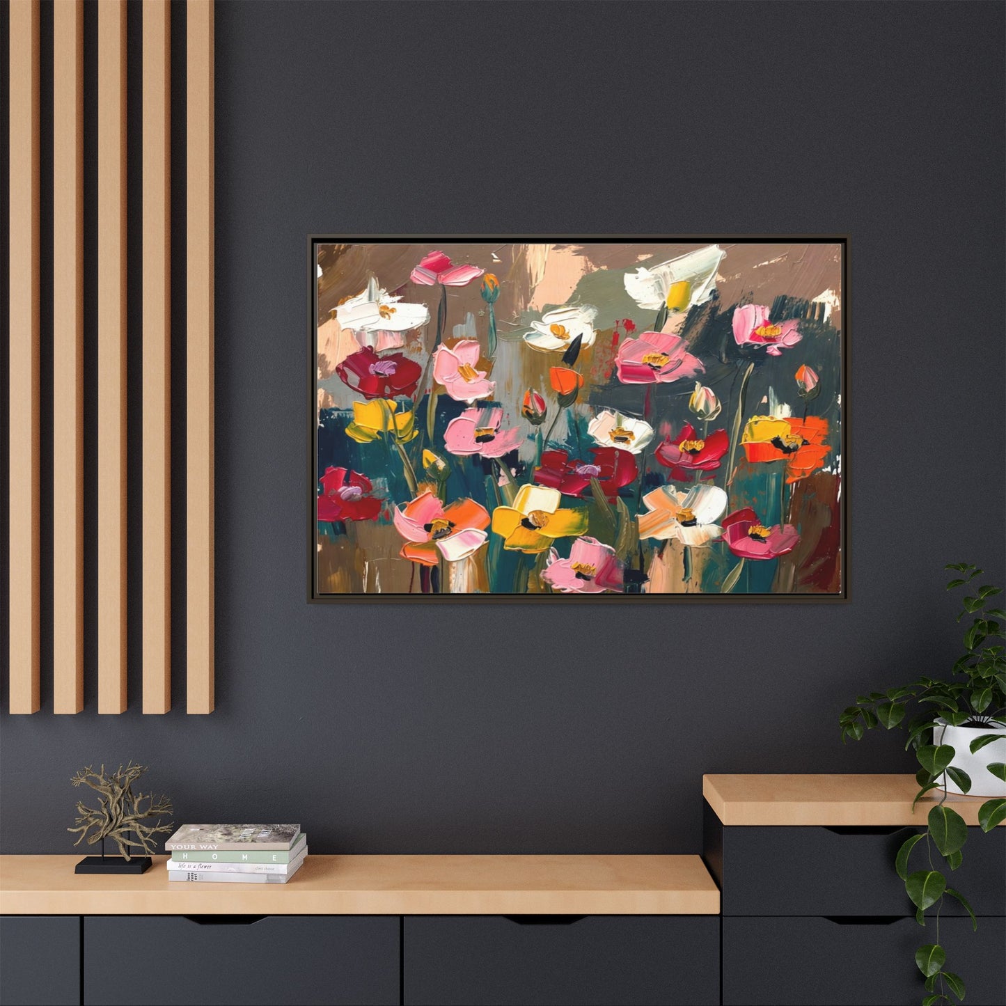 Matte Canvas, Framed (Multi-color)