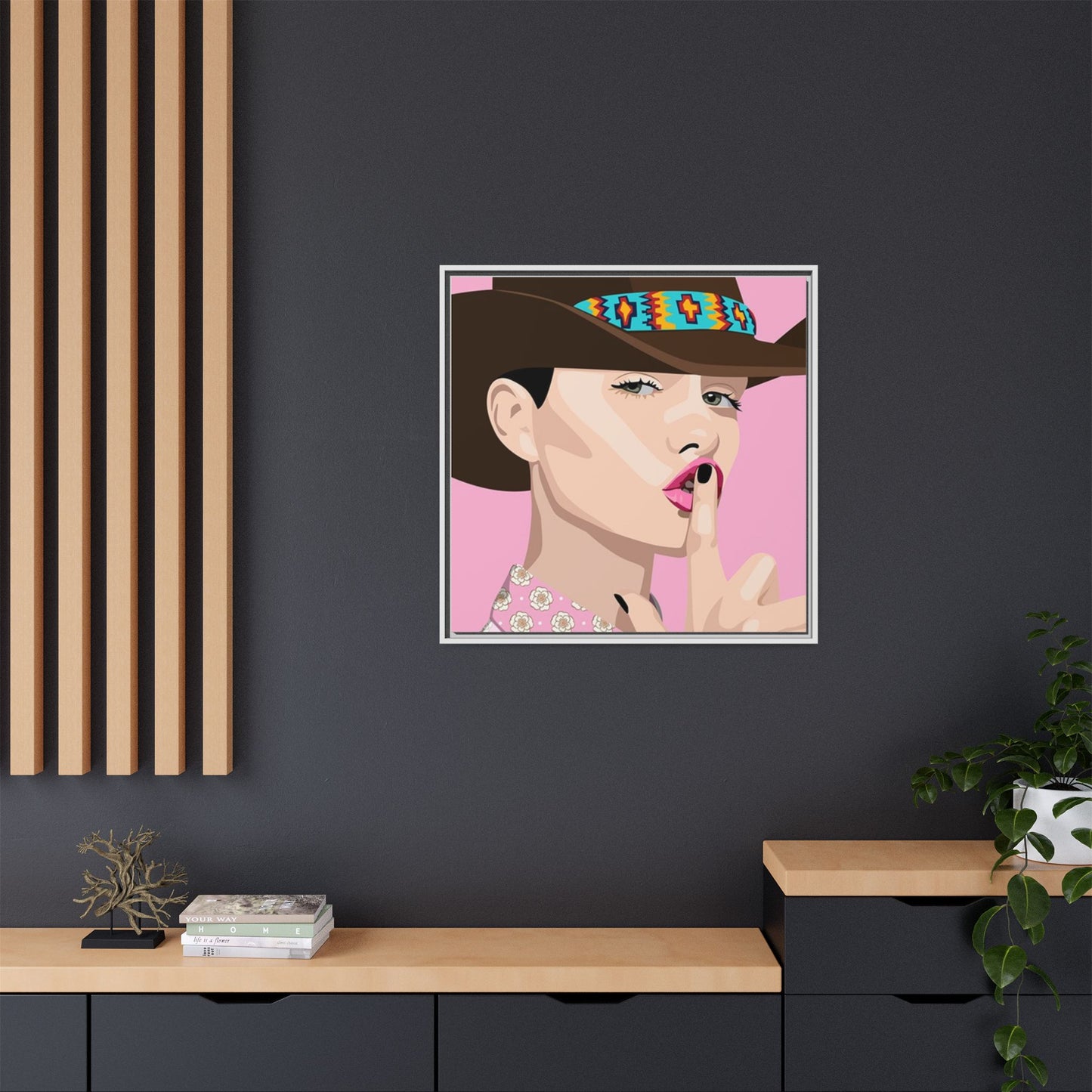 Vivid 63 by Orit Fuchs Matte Framed Canvas Wall Art