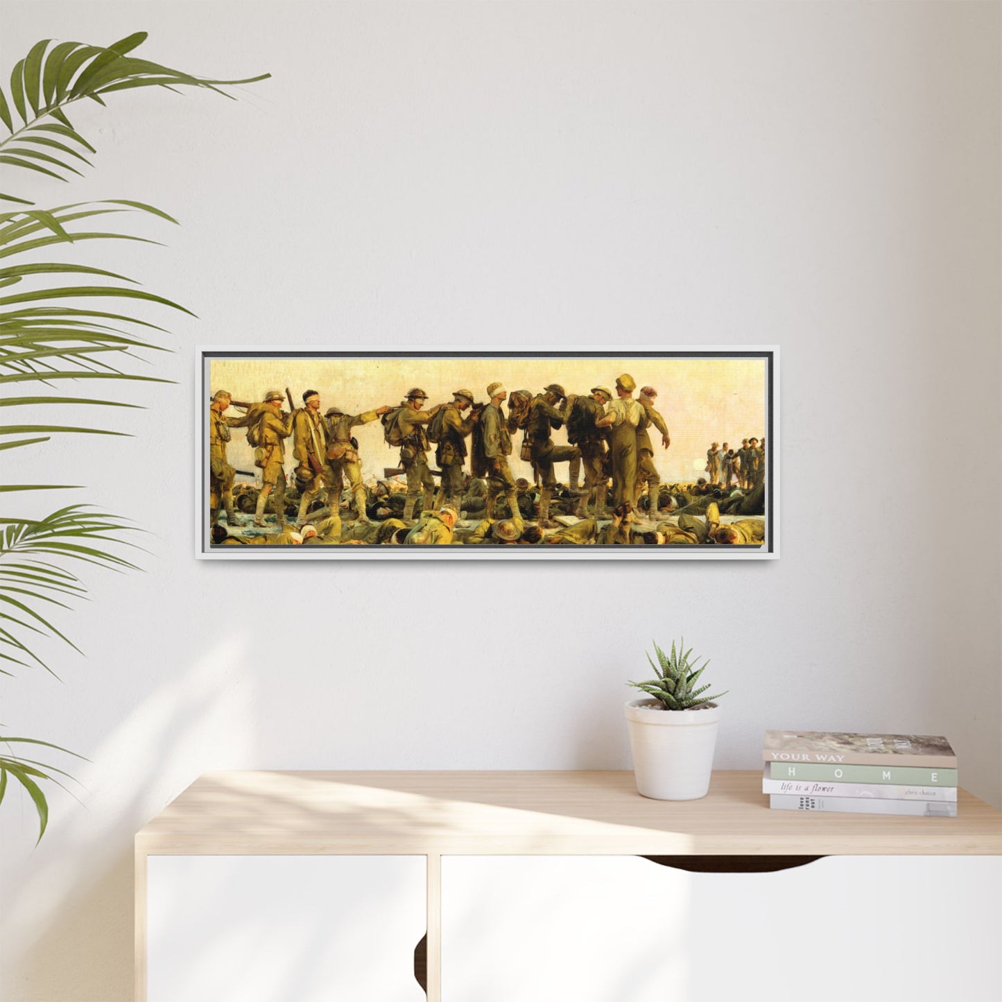 Gassed by John Singer Sargent (RA) Framed Matte Canvas Print