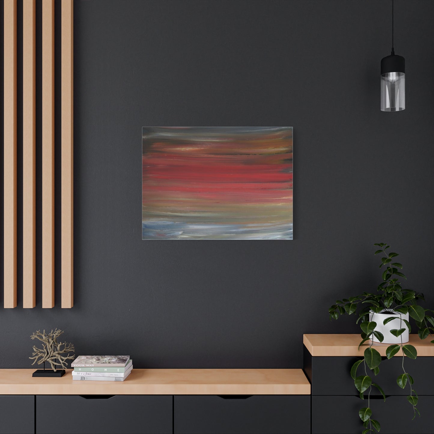 Misty morning by Norman Barrett Matte Canvas Print Wall Art