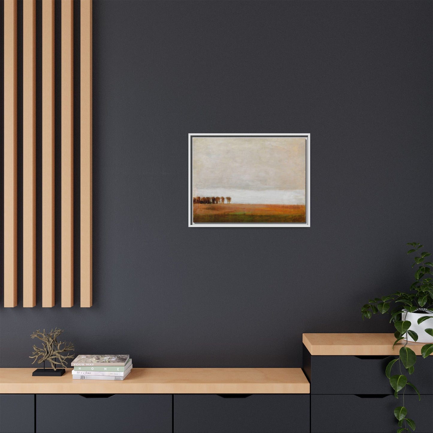 View of Jaegersborg Allé, North of Copenhagen by Vilhelm Hammershøi Framed Matte Canvas Wall Art Print