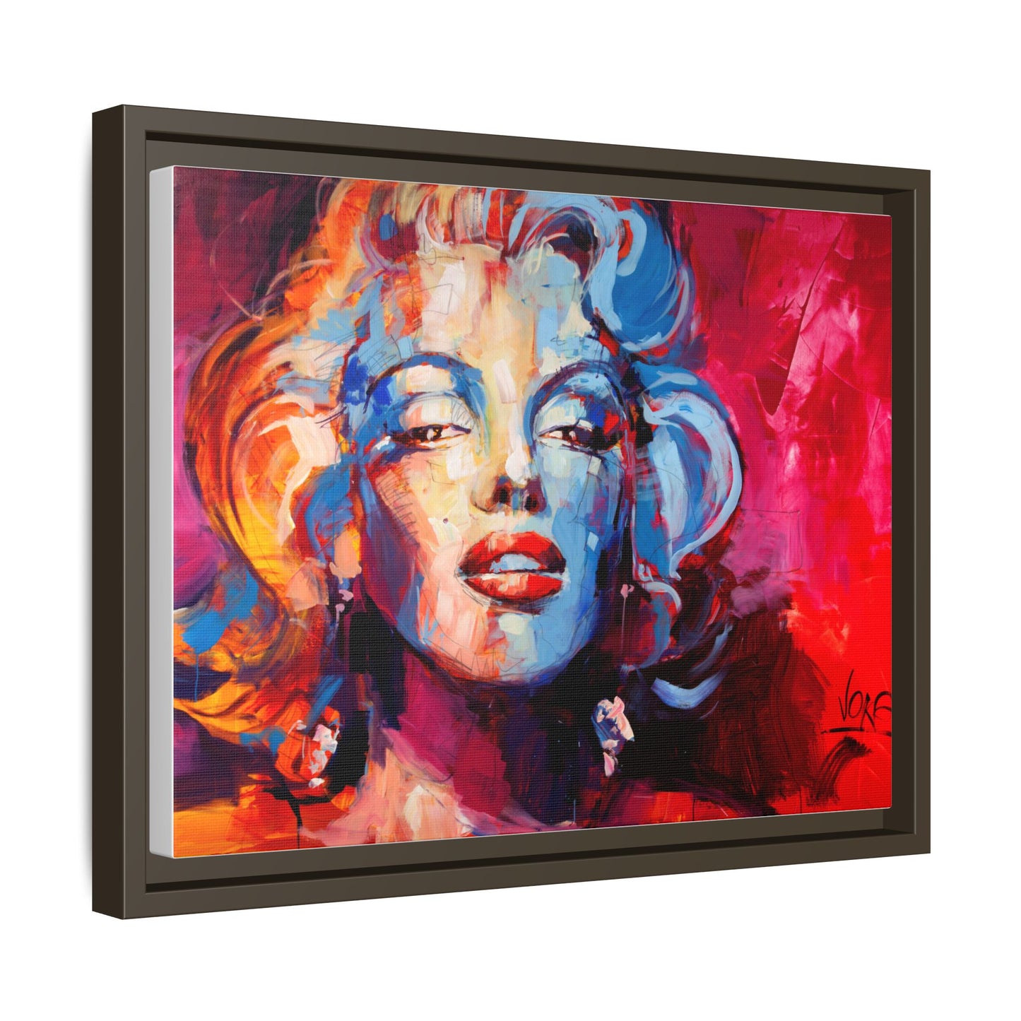 Marilyn Monroe attributed to Voke Matte Canvas Framed Wall Art