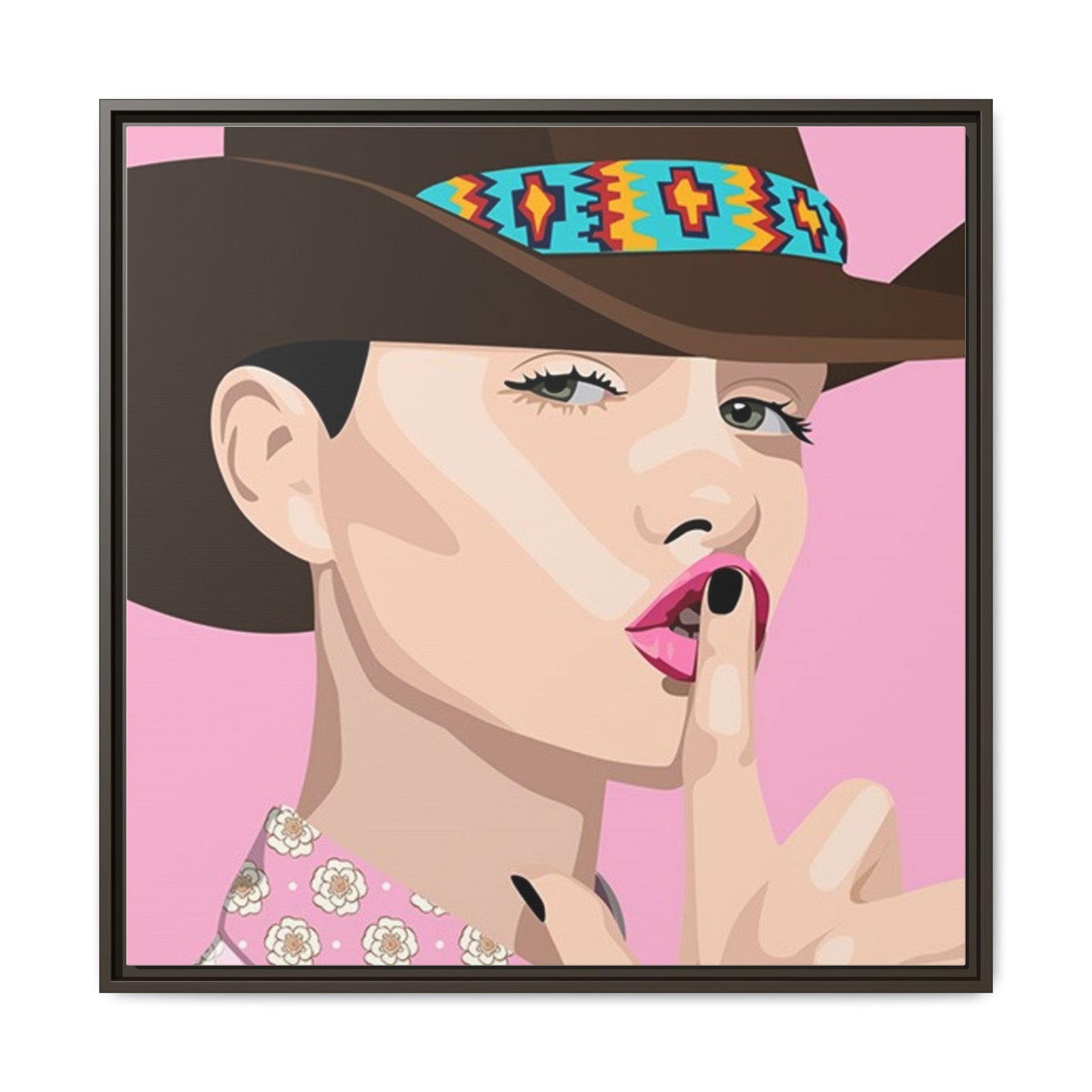 Vivid 63 by Orit Fuchs Matte Framed Canvas Wall Art