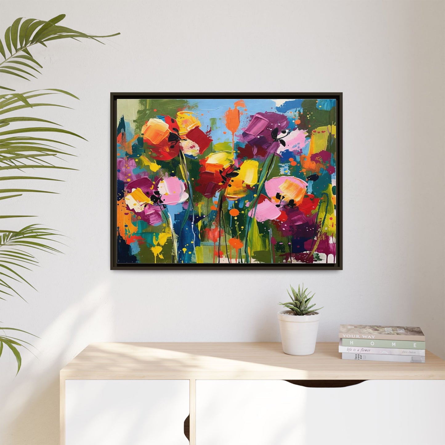 Matte Canvas, Framed (Multi-color)