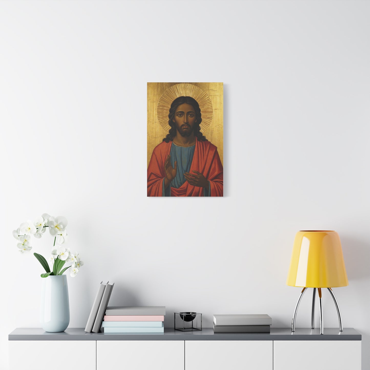 Christ Pantocrator Matte Canvas Wall Art — Stretched Religious Icon