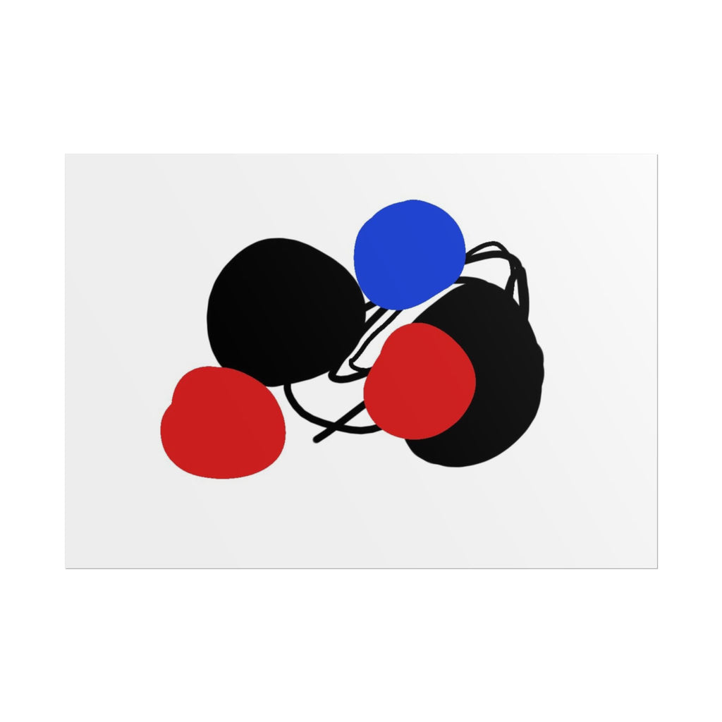 Blue dot by Norman Barrett Wall Art Print