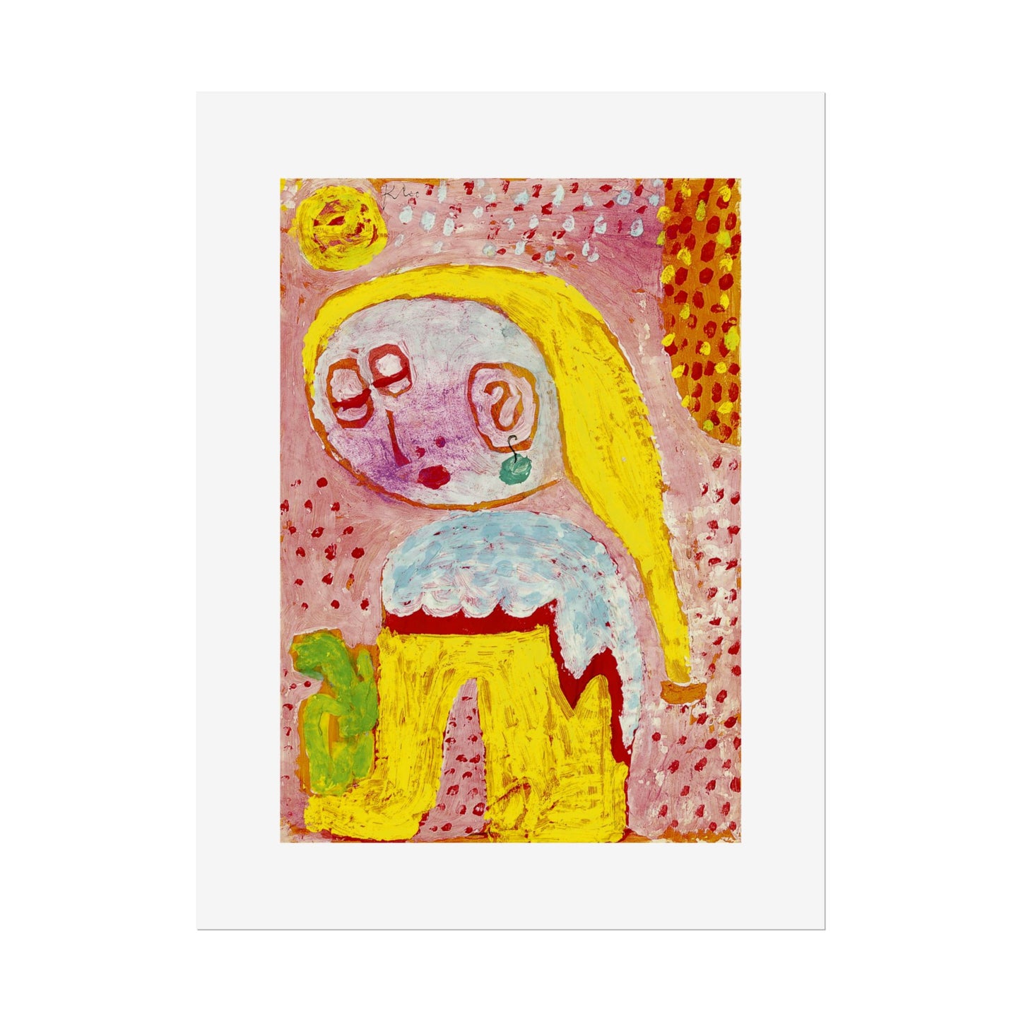 Magdalena vor der Bekehrung by Paul Klee Abstract Wall Art Poster