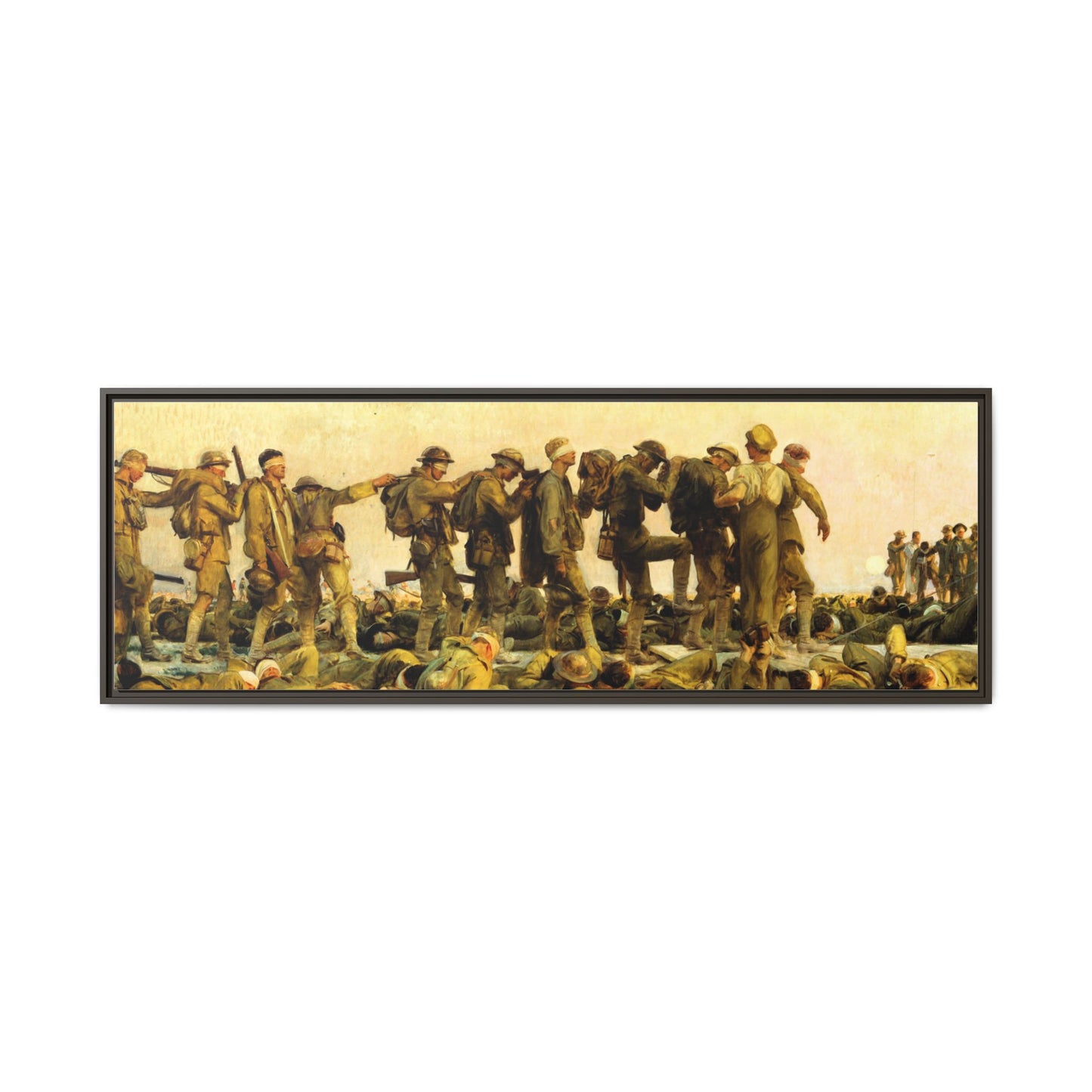 Gassed by John Singer Sargent (RA) Framed Matte Canvas Print