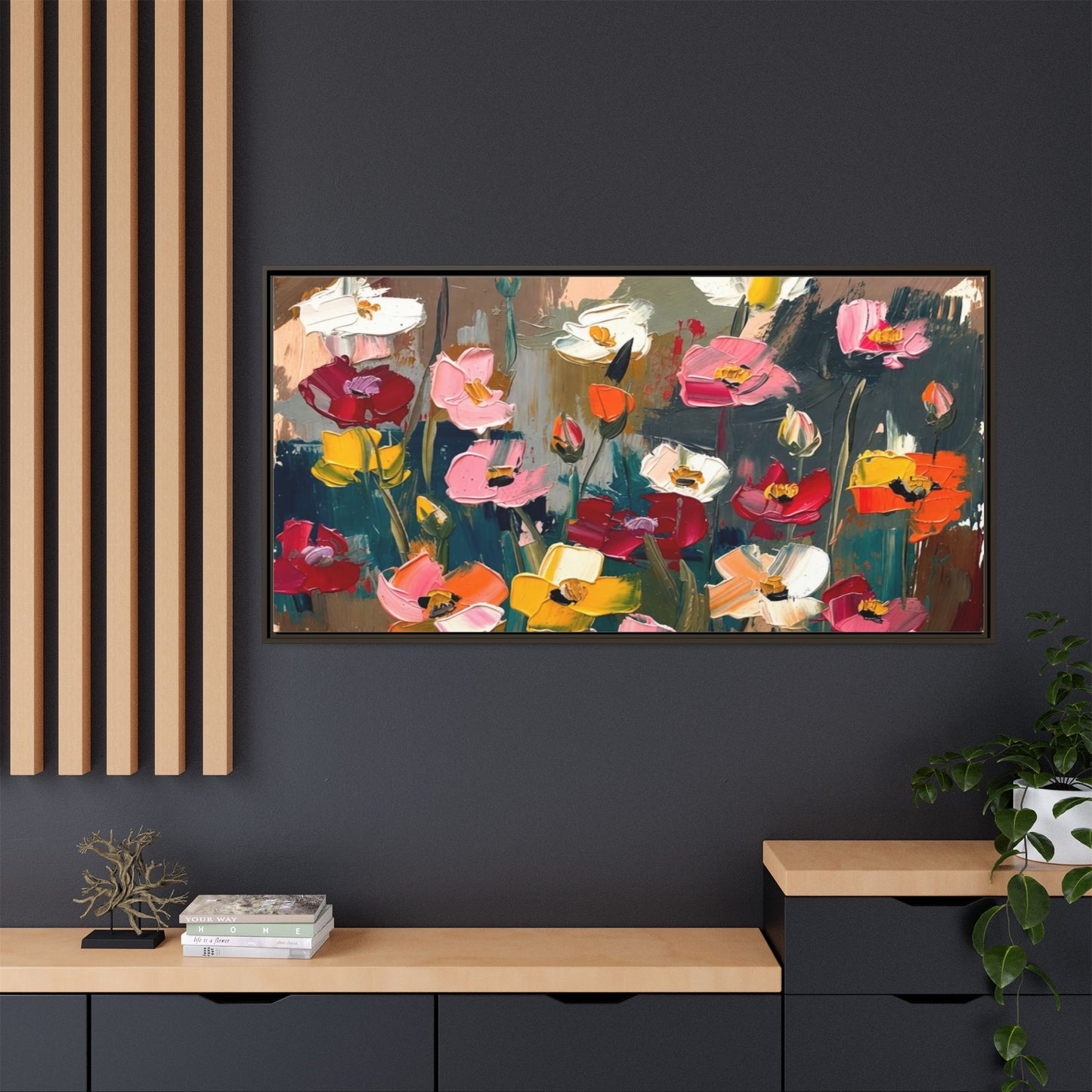 Matte Canvas, Framed (Multi-color)