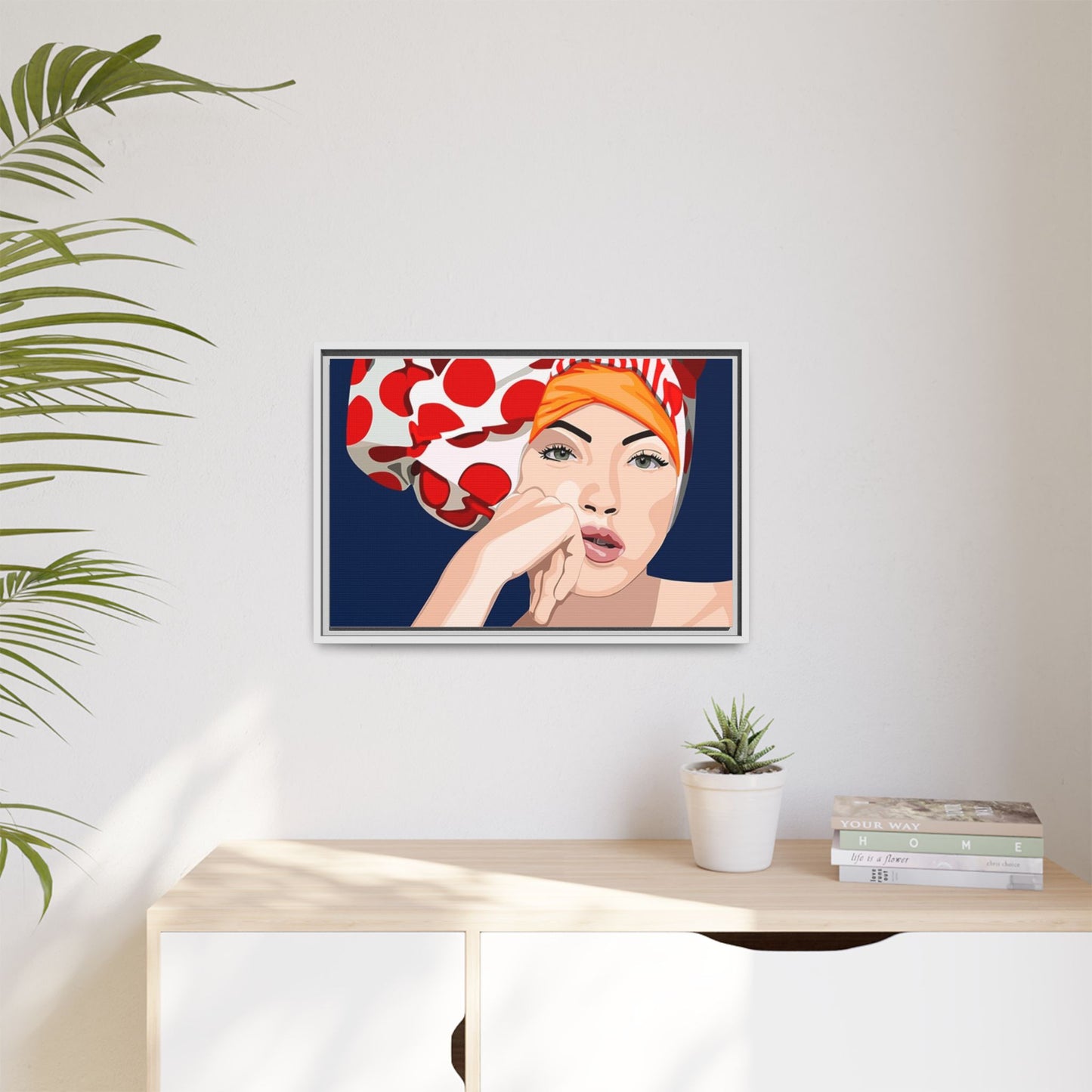 Vivid 20 by Orit Fuchs Pop Art Matte Canvas Framed Wall Art Print