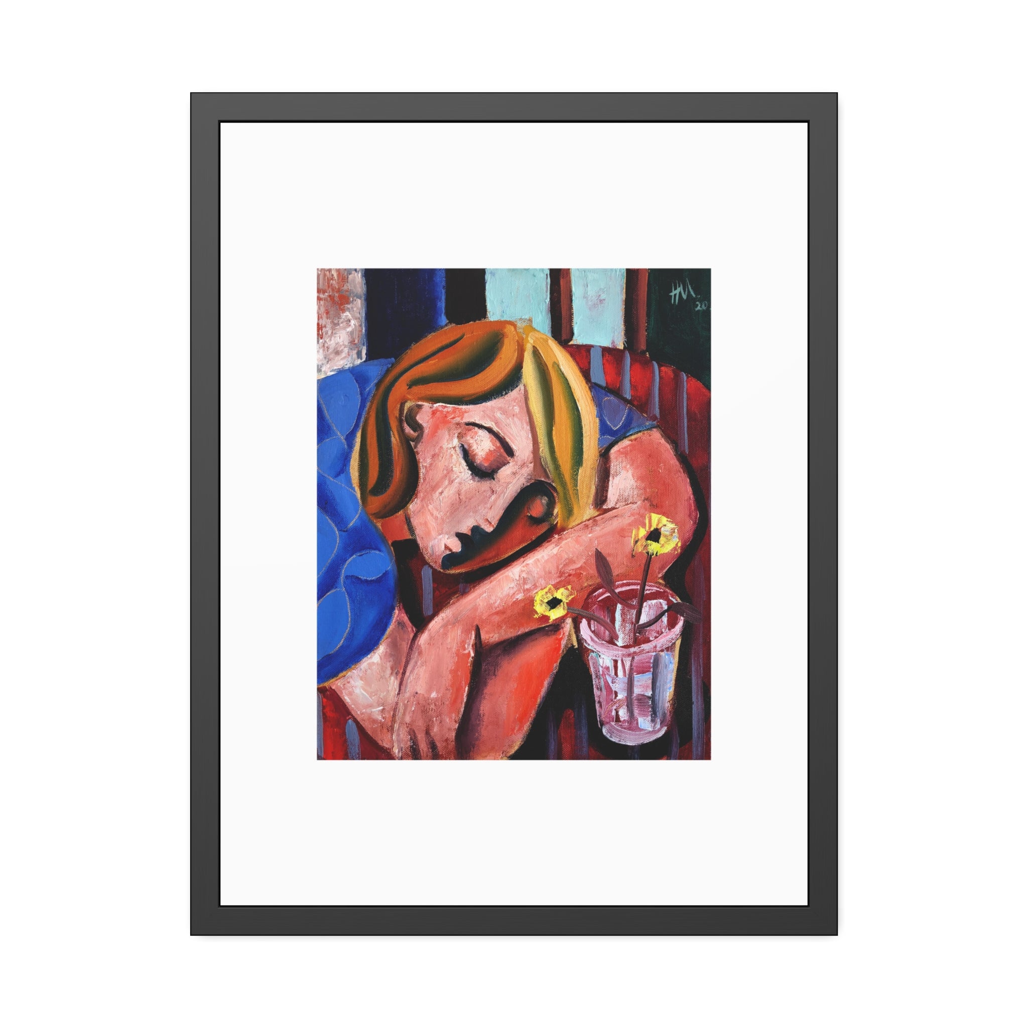 When she finally woke the world around her had changed unrecognizably by Hennie Niemann jnr Framed Wall Art Print