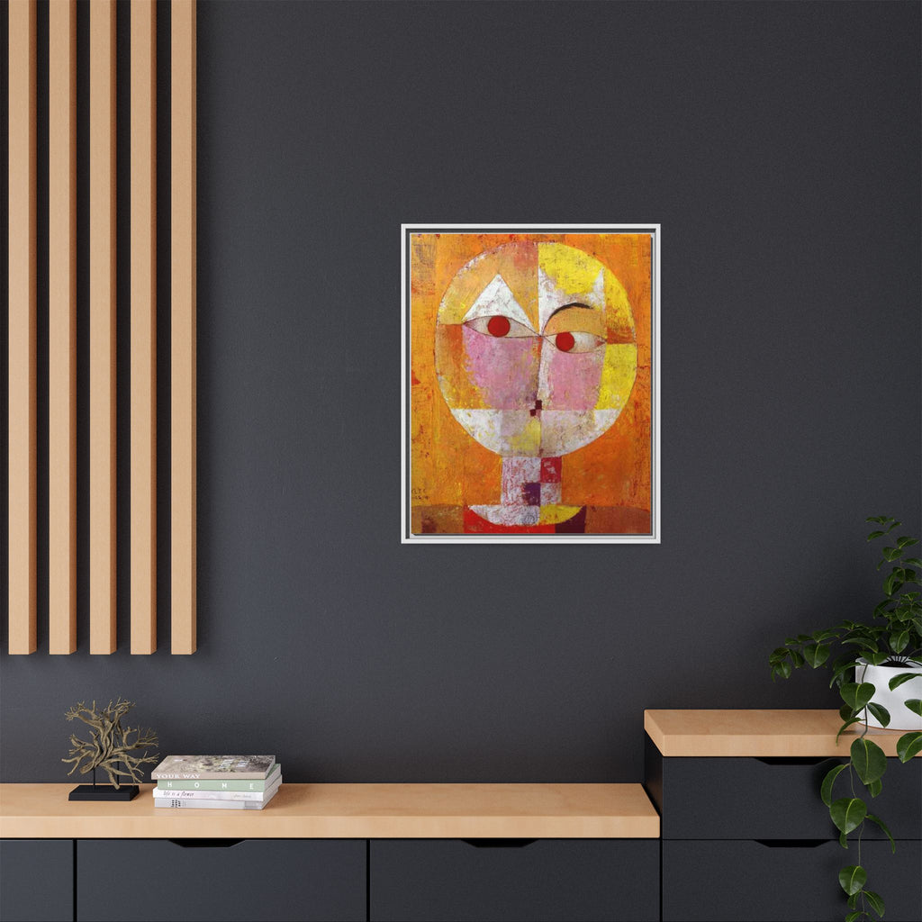 Senecio II by Paul Klee Canvas Framed Wall Art Print