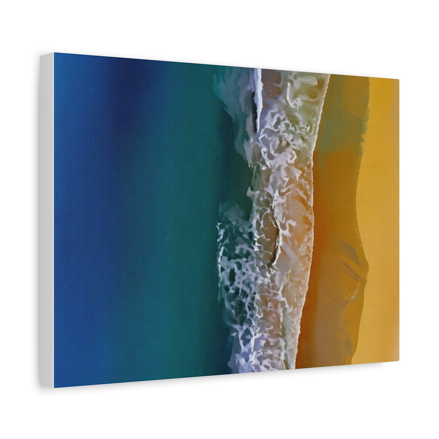 Coastal Waves Matte Canvas Print — Ocean Beach Wall Art