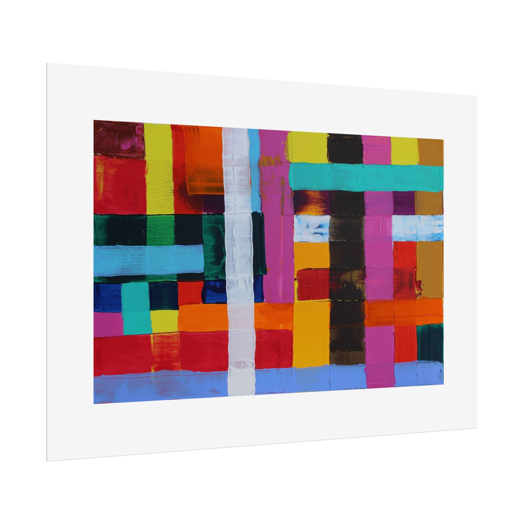 Farbfeld Malerei (Acryl) by Unknown Artist Wall Art Print