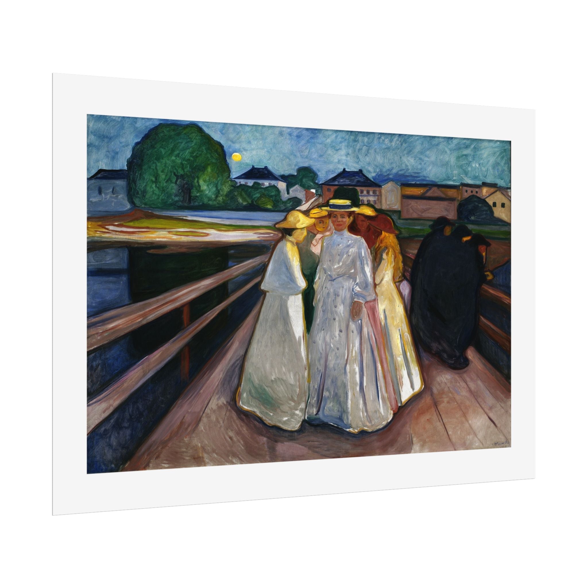 On the Bridge (Thielska) by Edvard Munch Wall Art Print