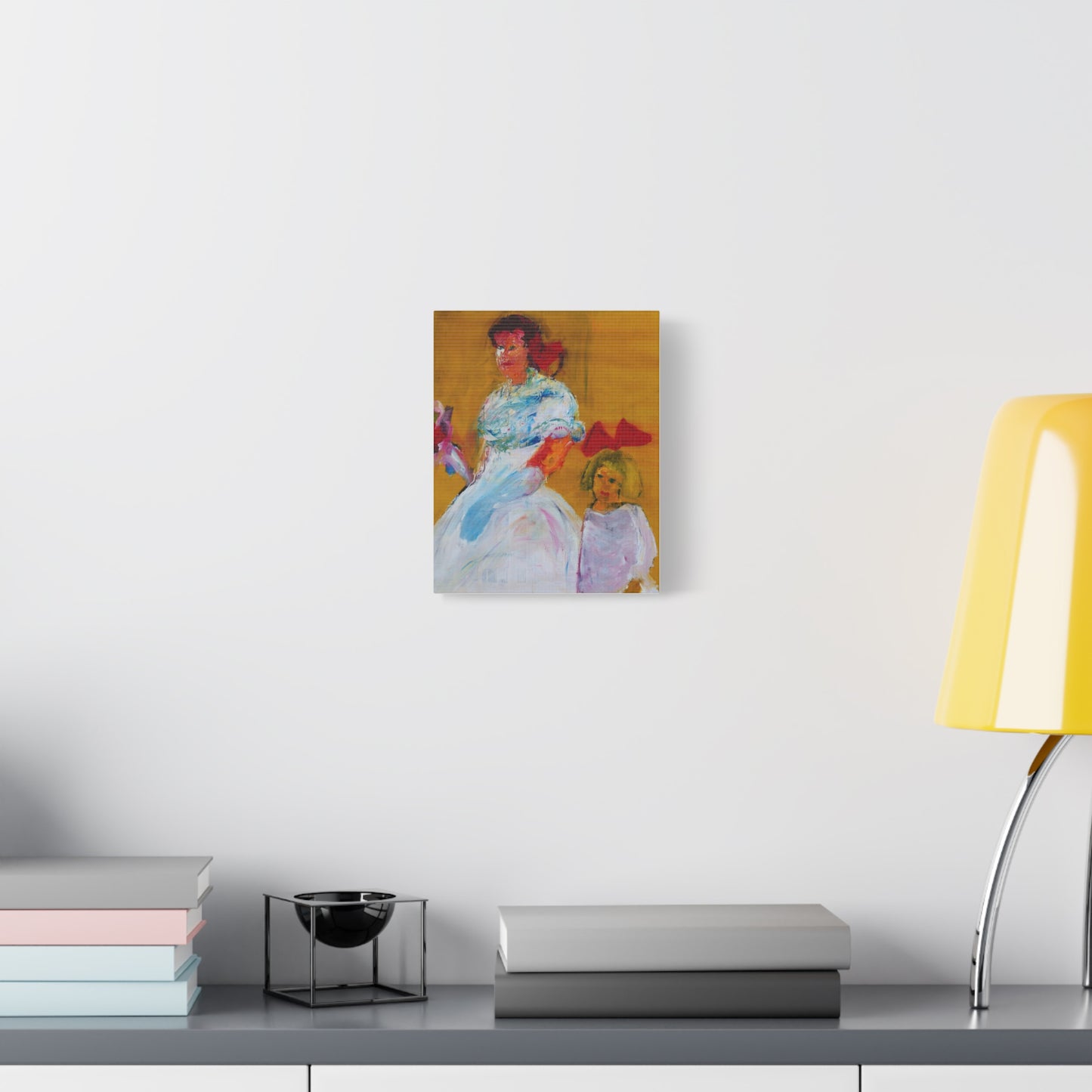 Bride and Bridesmaid by Unknown Artist Matte Canvas Wall Art Print