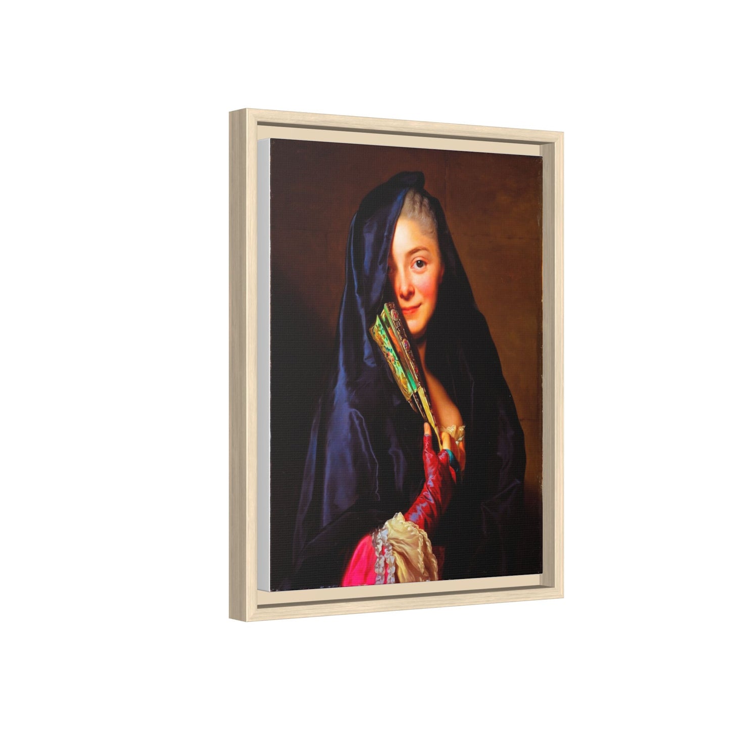 Framed Matte Canvas Wall Art — Classical Portrait Print