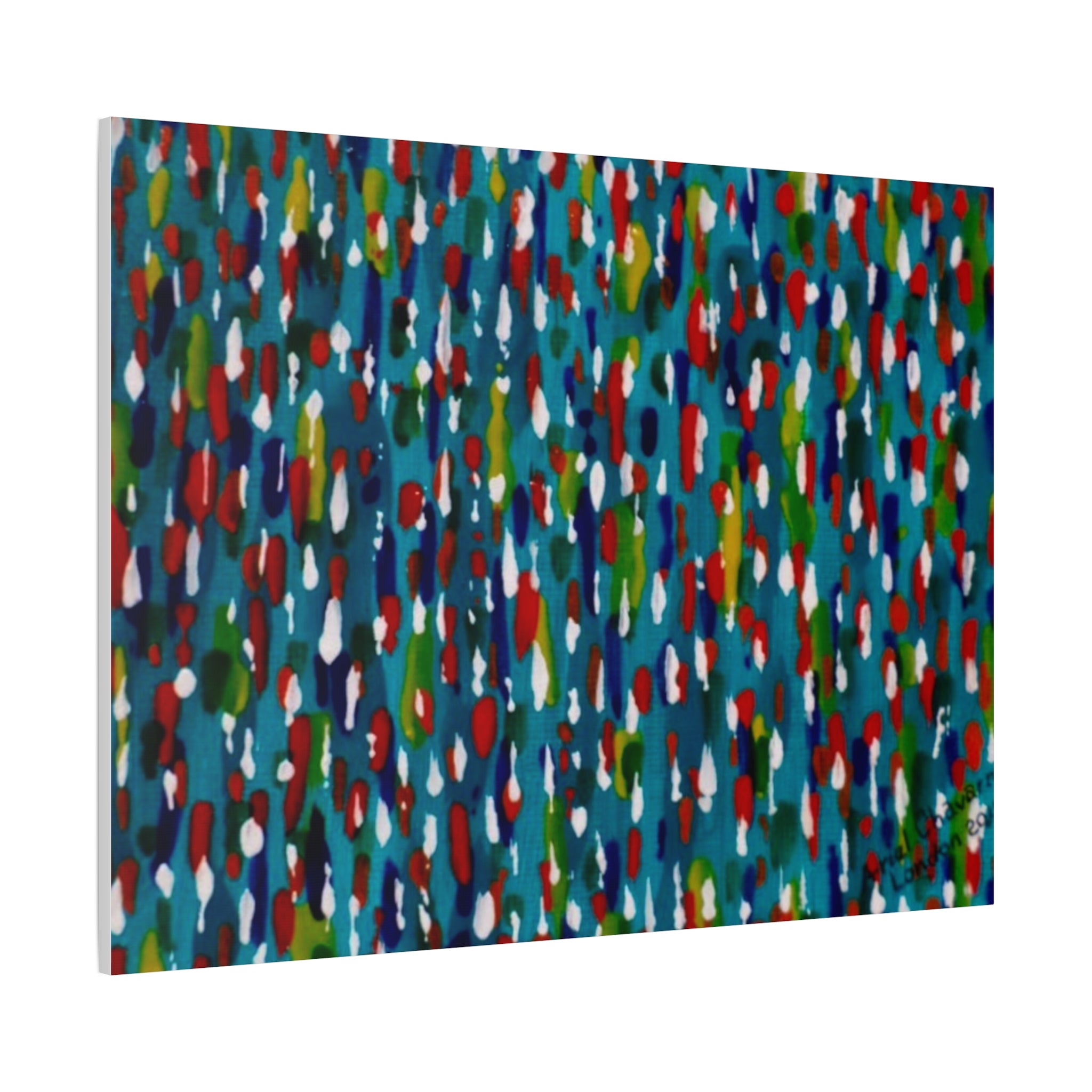 Colours Of The Soul Reflecting On Water by Ariel Chavarro Avila Matte Canvas Wall Art