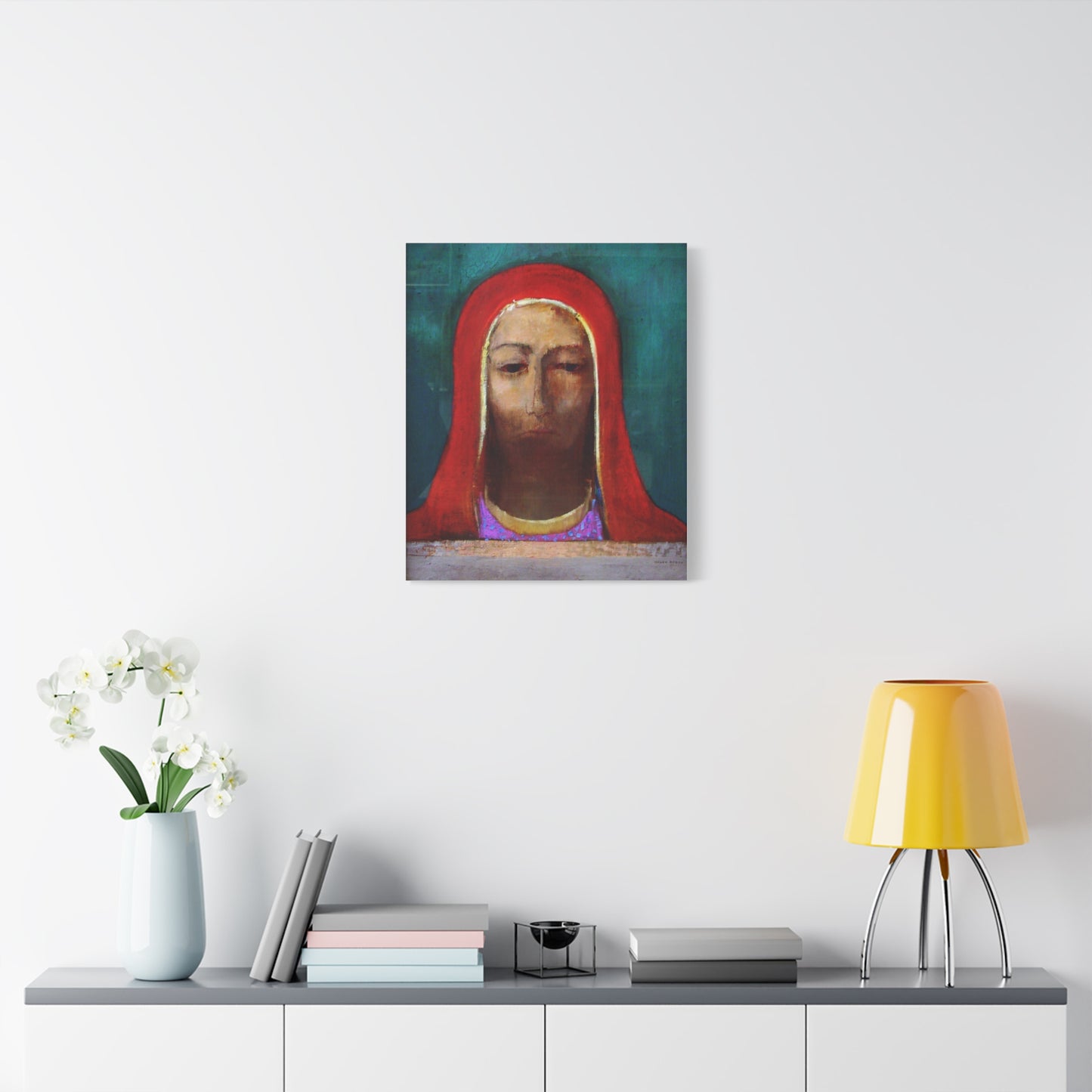 Le Silence by Odilon Redon Matte Canvas Wall Art Print