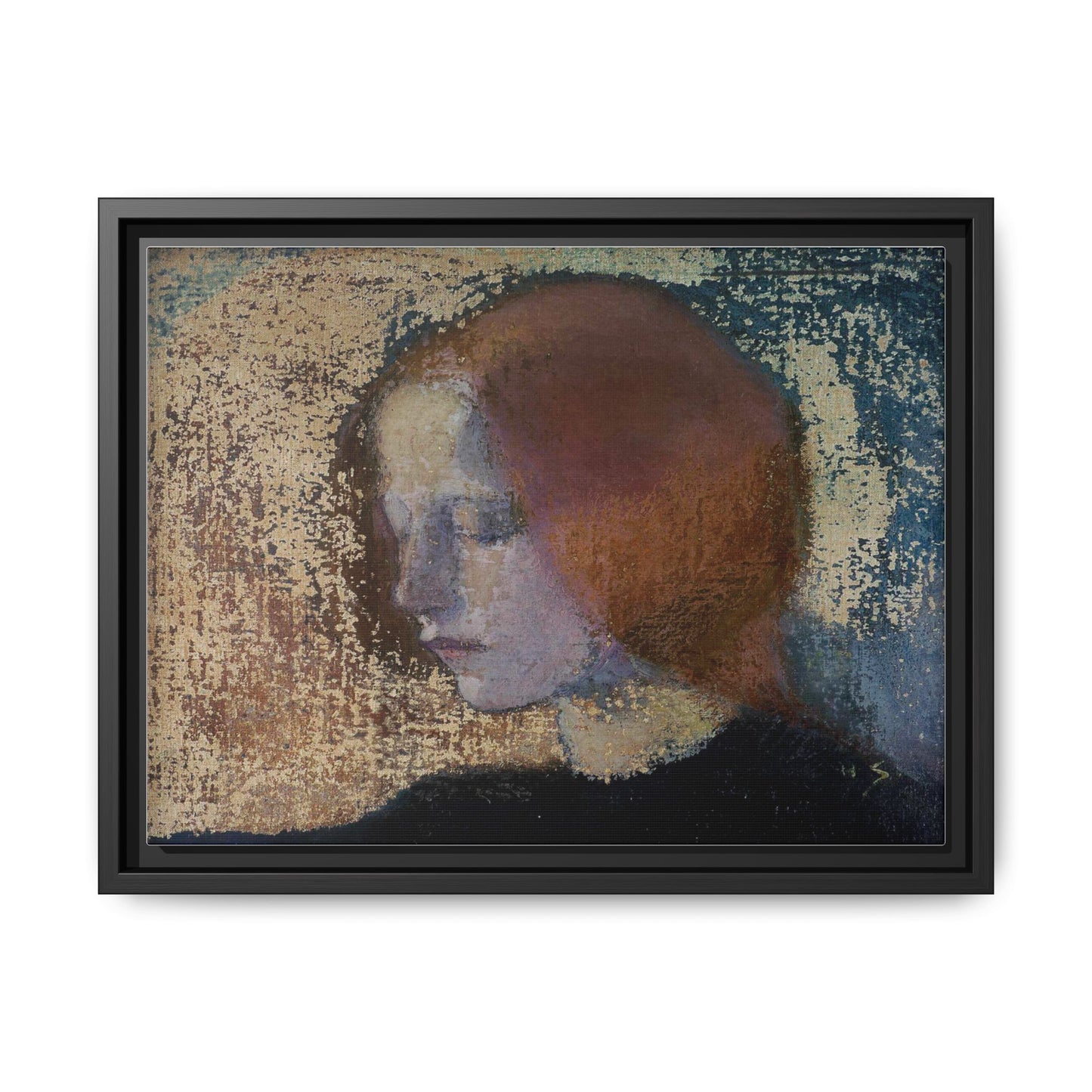 Fragment by Helena Schjerfbeck Framed Matte Canvas Art Print