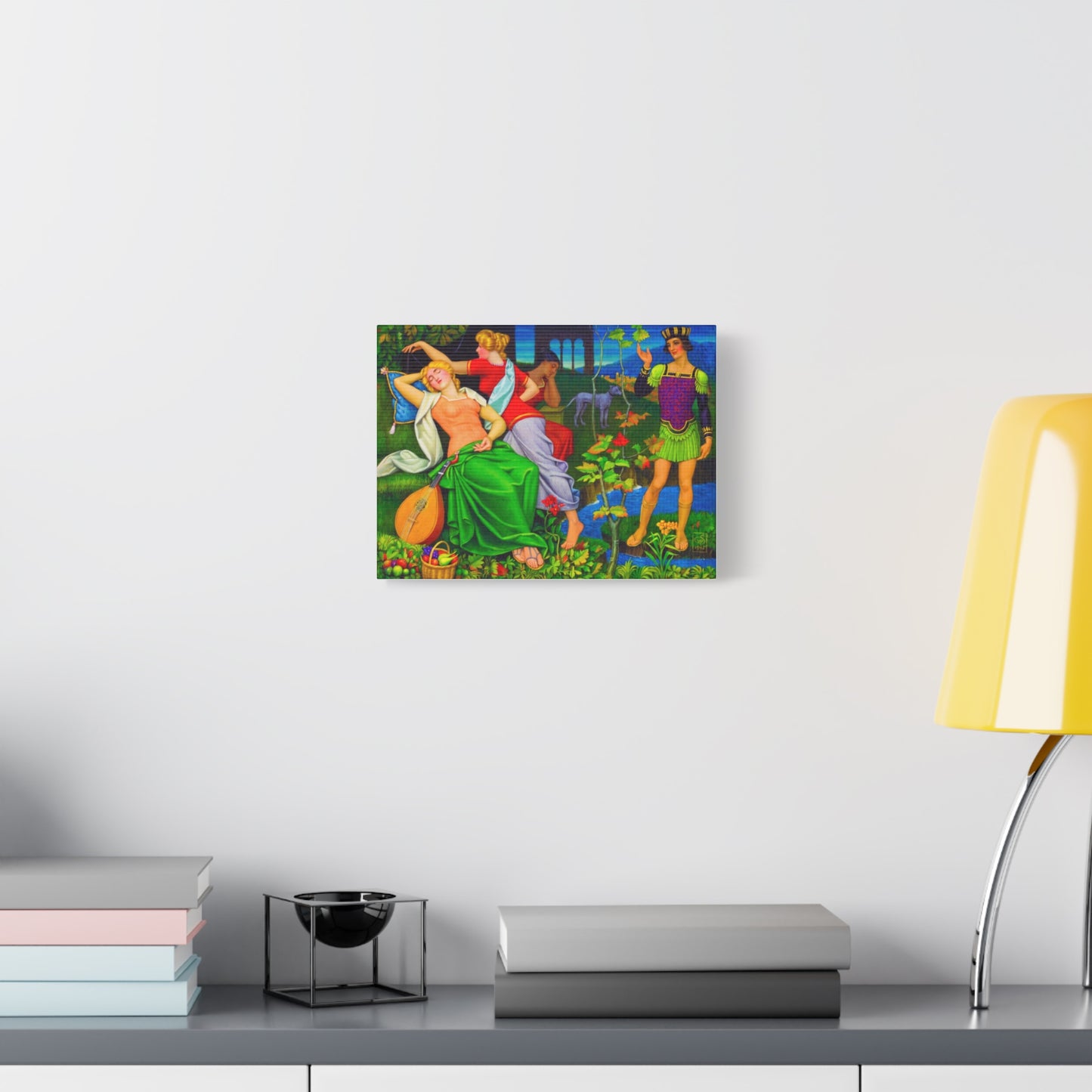 Colorful Renaissance-Inspired Matte Stretched Canvas Art