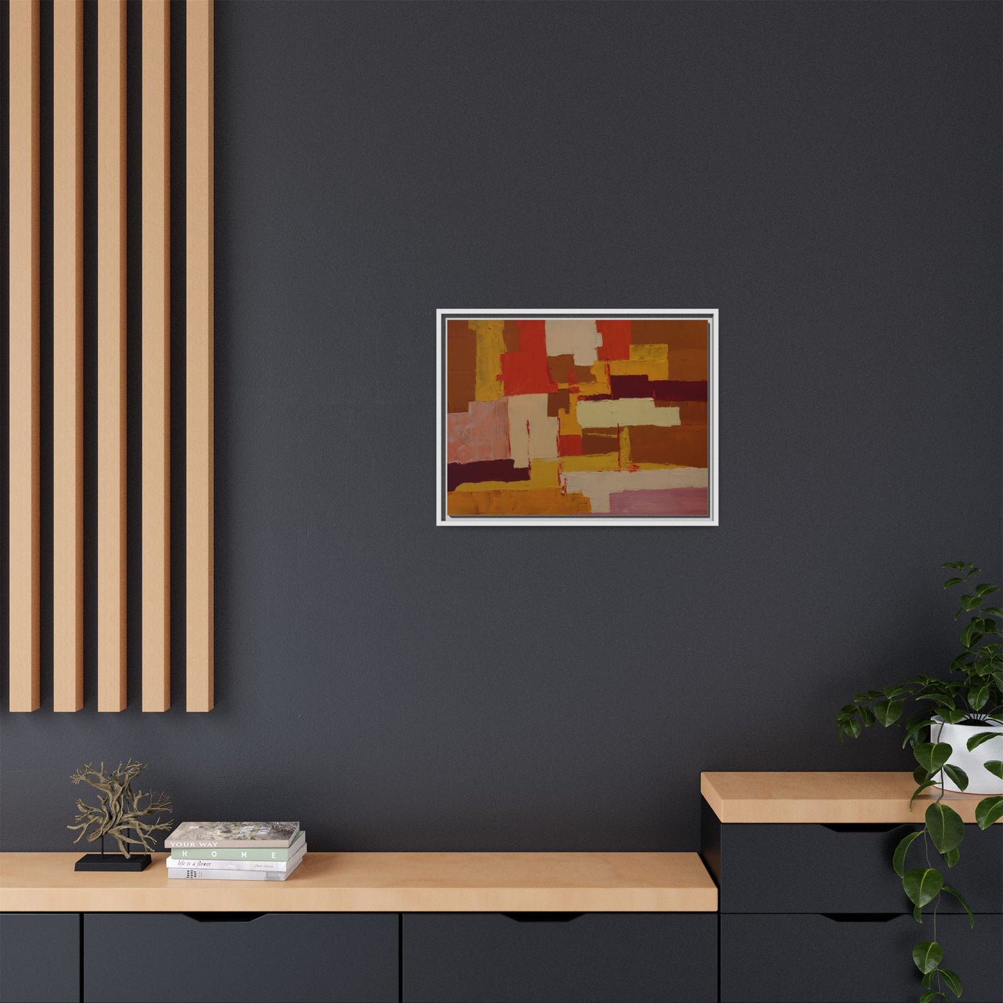Tableau Confusion by Nicolae Calancea Framed Canvas Wall Art Print