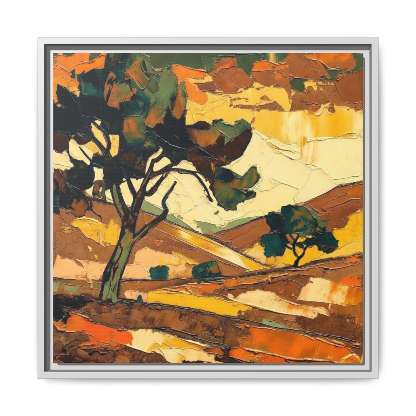 Framed Matte Canvas Landscape Art Print